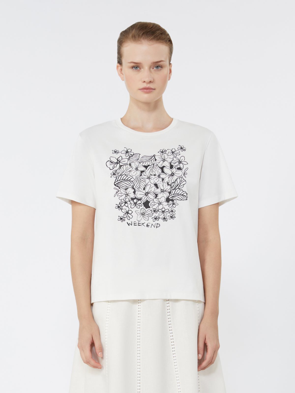 Jersey T-shirt with graphics - Weekend Max Mara - 2