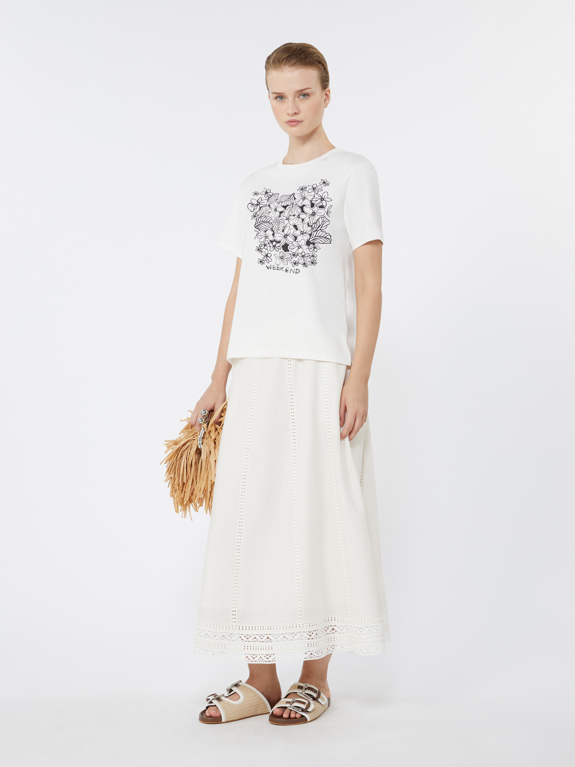 Jersey T-shirt with graphics - Weekend Max Mara