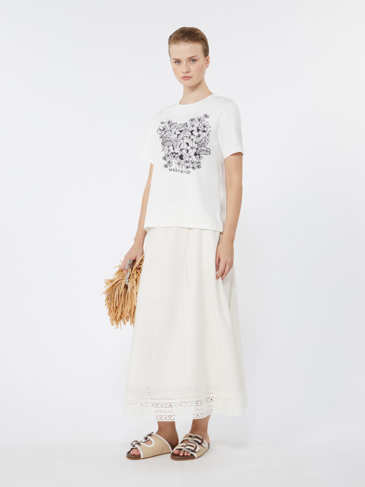 Jersey T-shirt with graphics - Weekend Max Mara