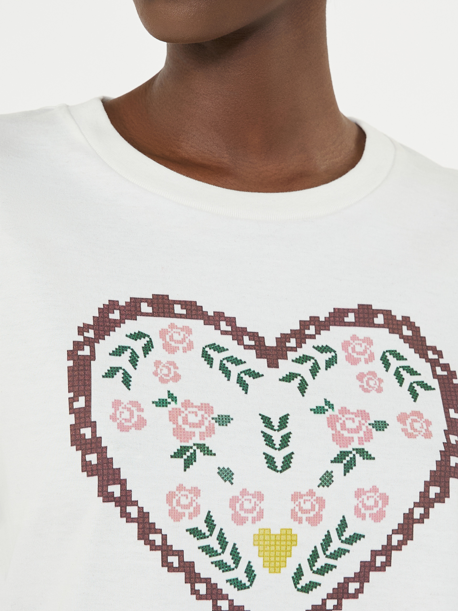 Cotton T-shirt with graphic print - WHITE - Weekend Max Mara - 5