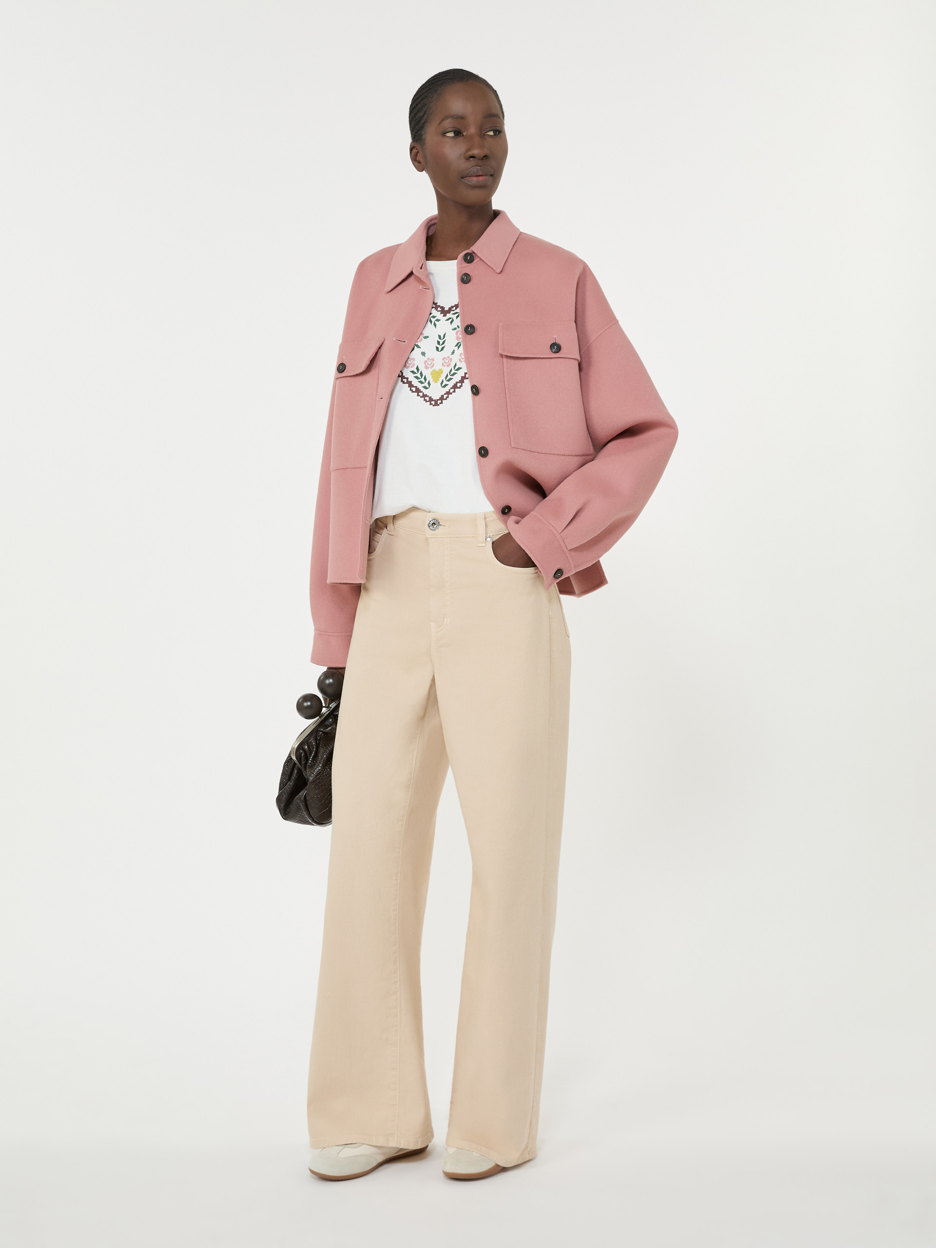 Cotton T-shirt with graphic print - WHITE - Weekend Max Mara