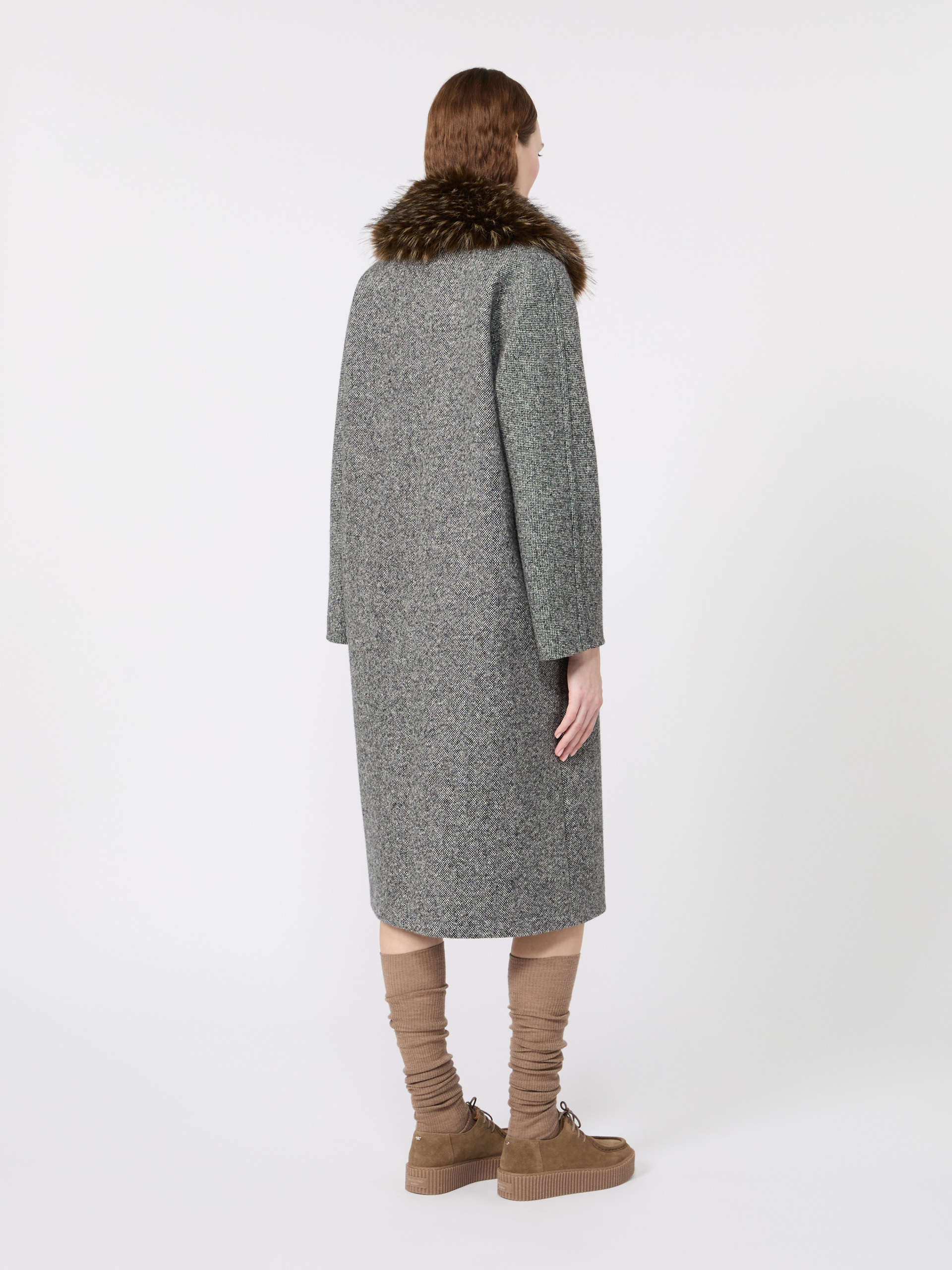 Midi wool tweed coat - Weekend Max Mara - 3