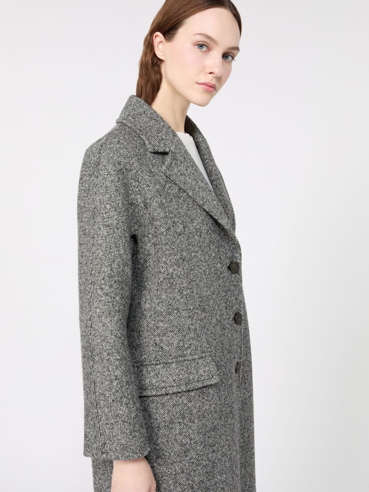 Midi wool tweed coat - Weekend Max Mara - 4
