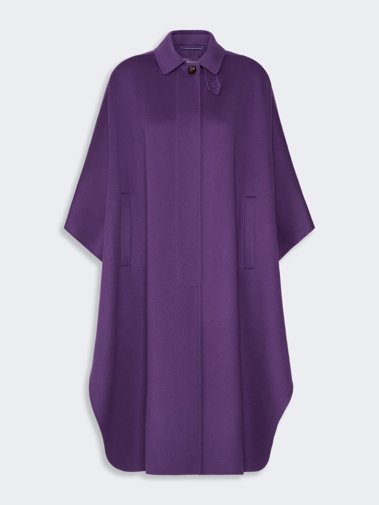 Wool-blend double fabric maxi cape - Weekend Max Mara