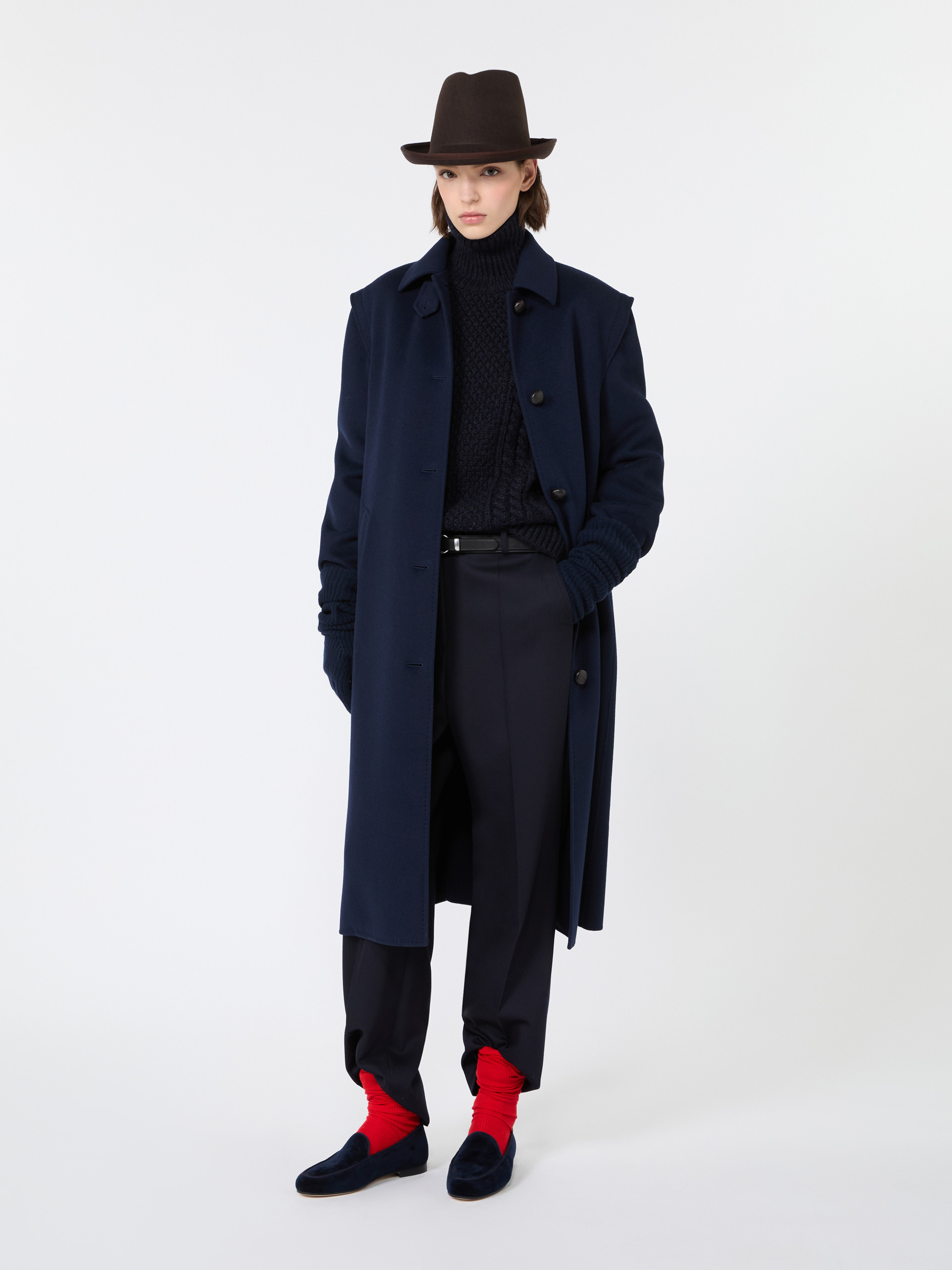 Double wool broadcloth coat - Weekend Max Mara