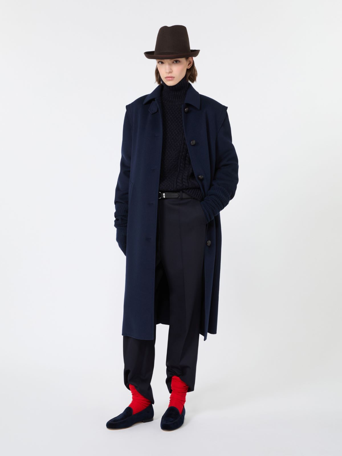 Double wool broadcloth coat - Weekend Max Mara