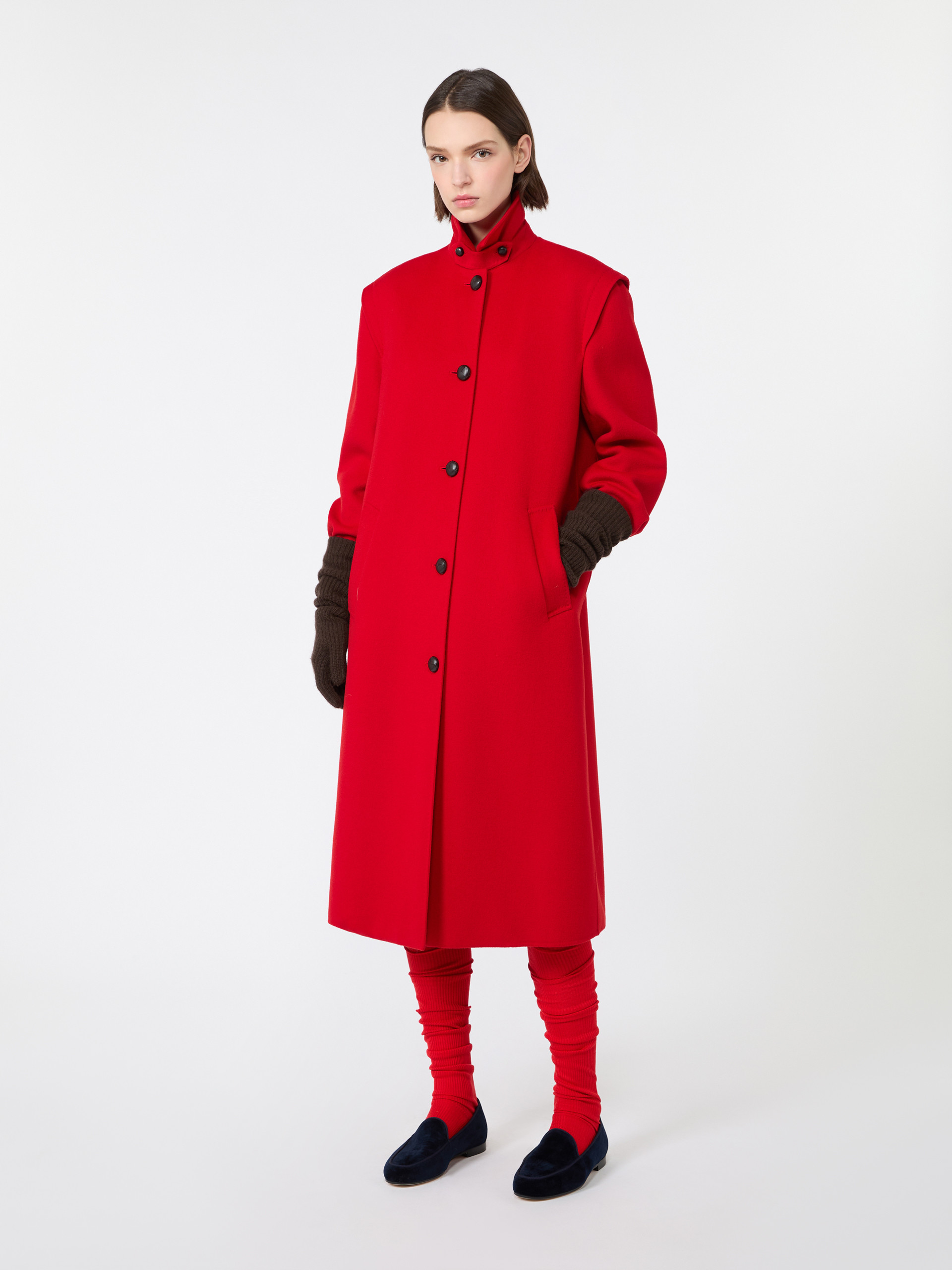 Double wool broadcloth coat - Weekend Max Mara