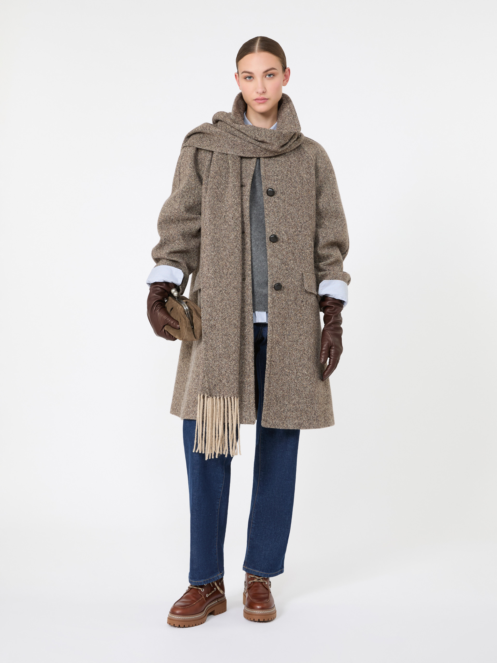 Wool-blend tweed coat - Weekend Max Mara