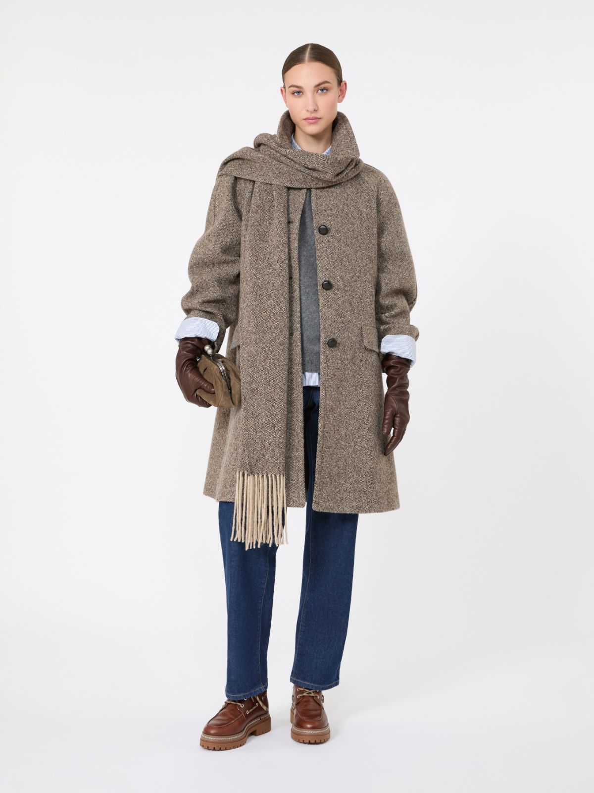 Wool-blend tweed coat - Weekend Max Mara
