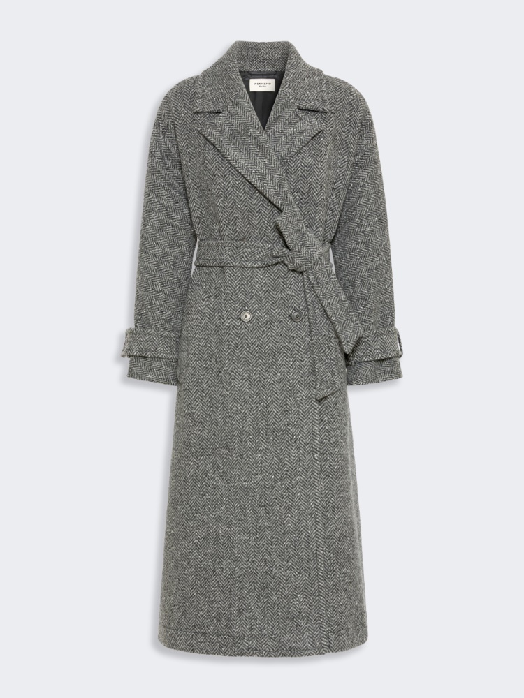 Long wool-blend tweed coat - Weekend Max Mara - 2