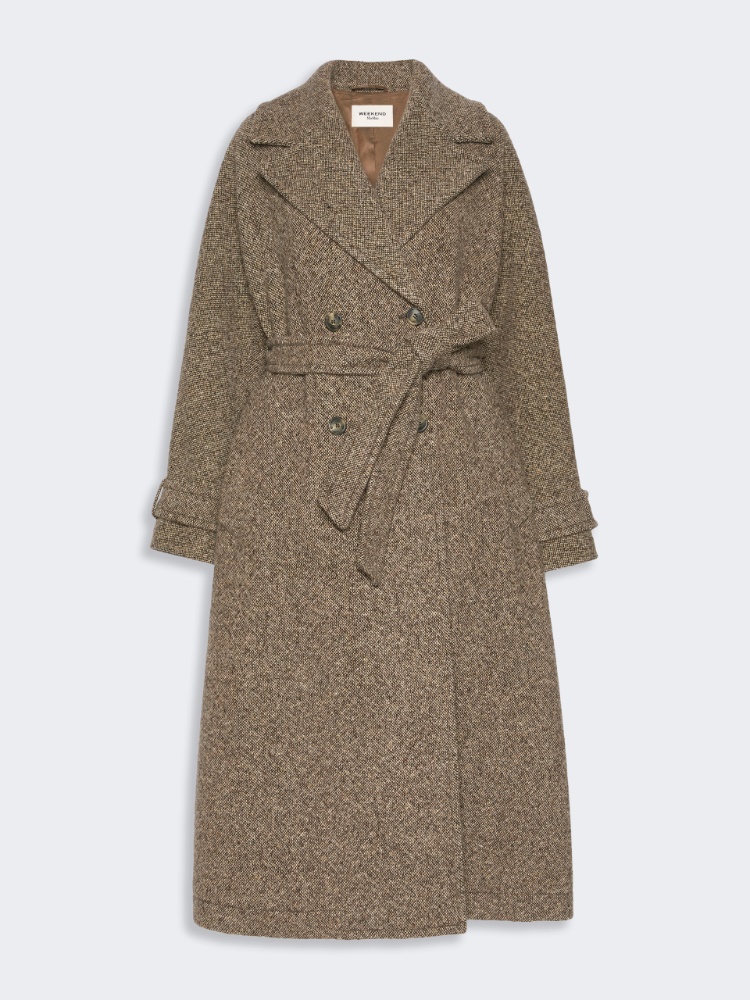 Long wool-blend tweed coat - Weekend Max Mara - 2