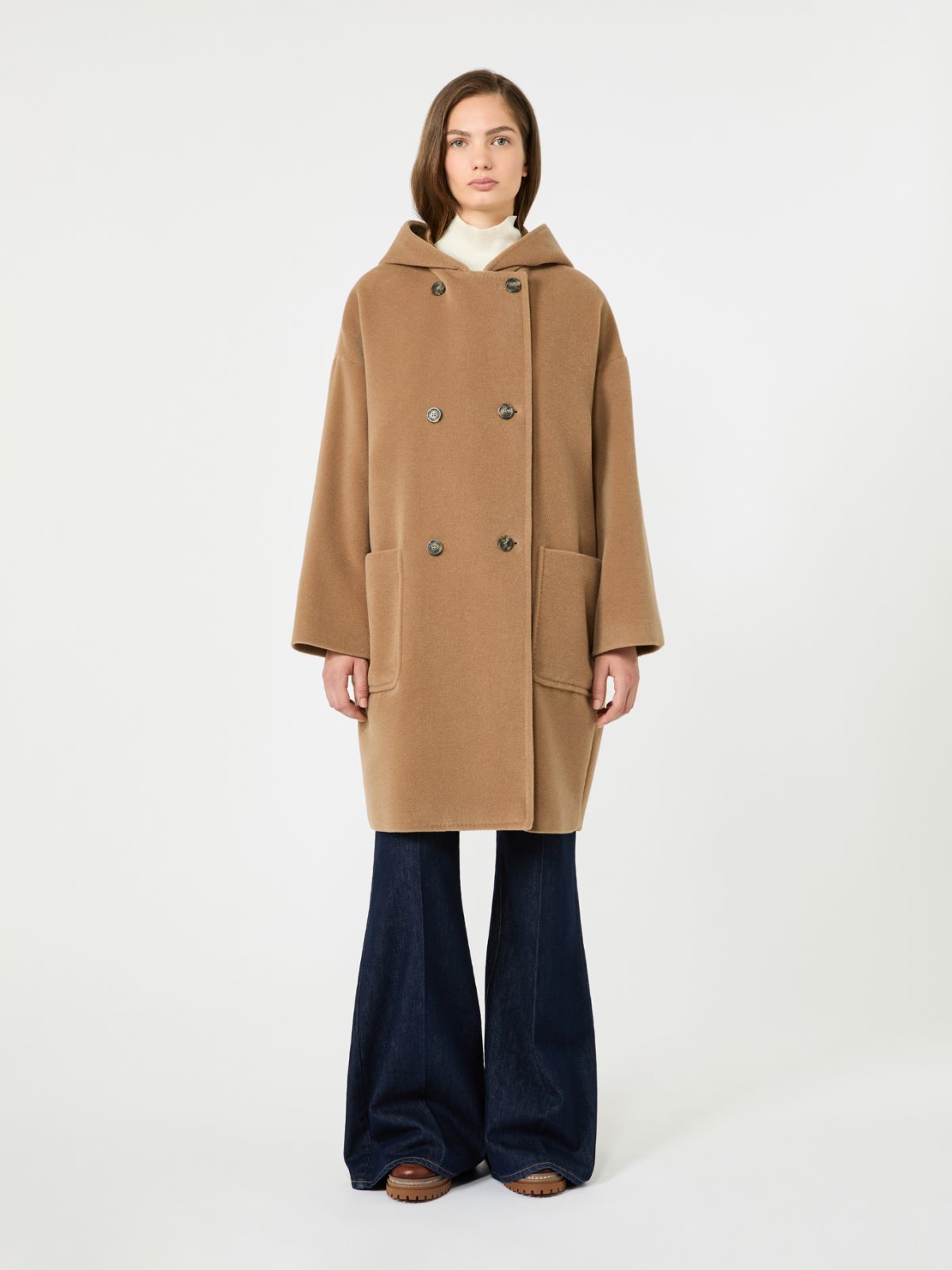 Wool and alpaca beaver cloth coat - Weekend Max Mara - 2