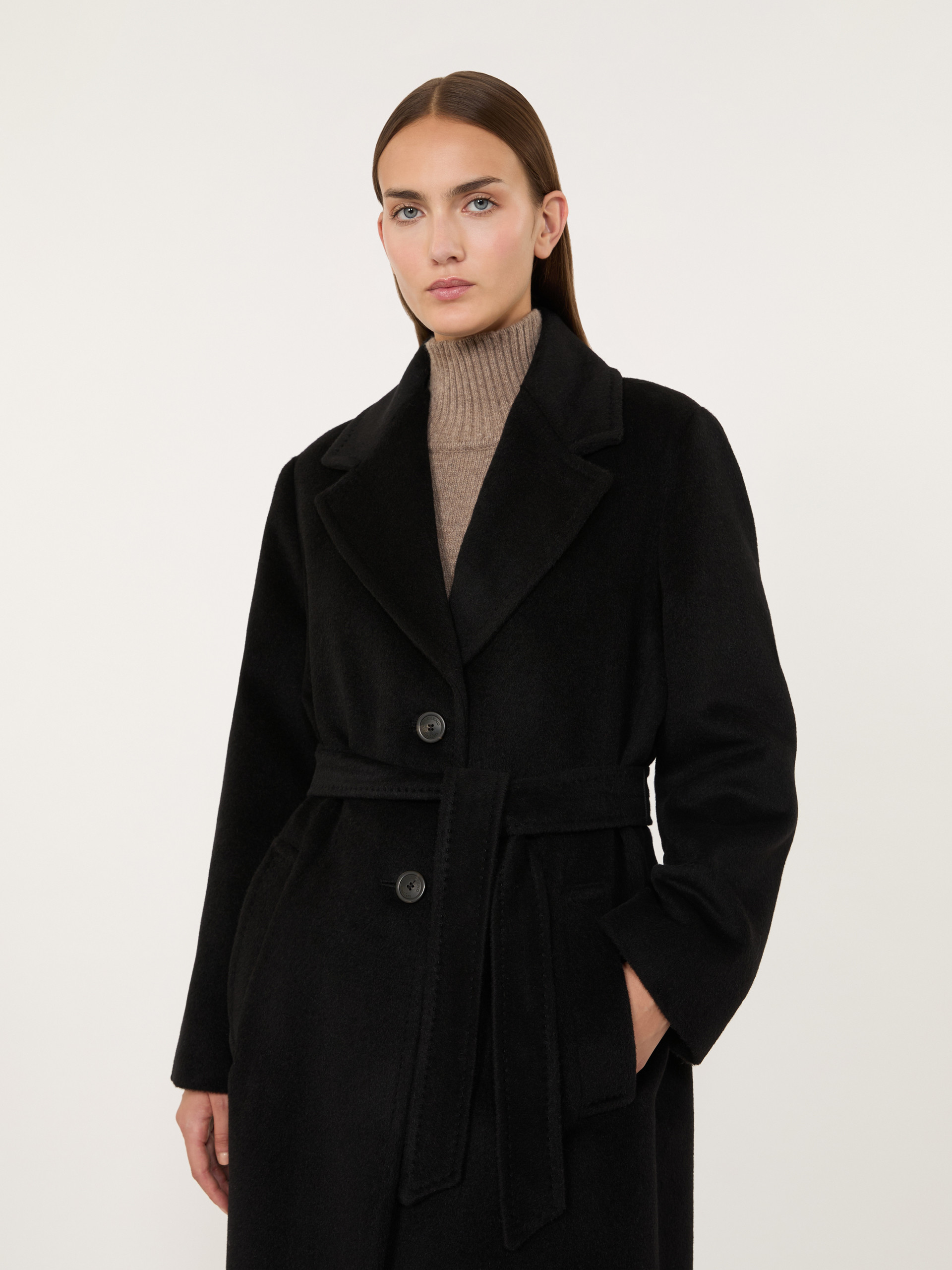 Wool and alpaca teddy long coat - Weekend Max Mara - 4