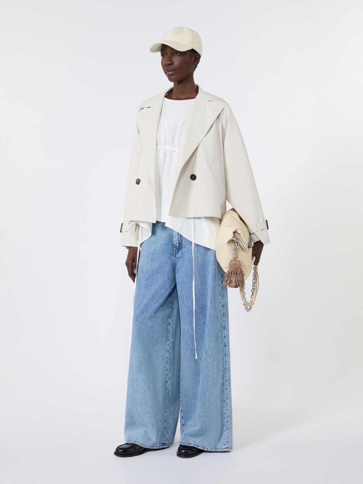 Short water-repellent canvas trench coat - Weekend Max Mara
