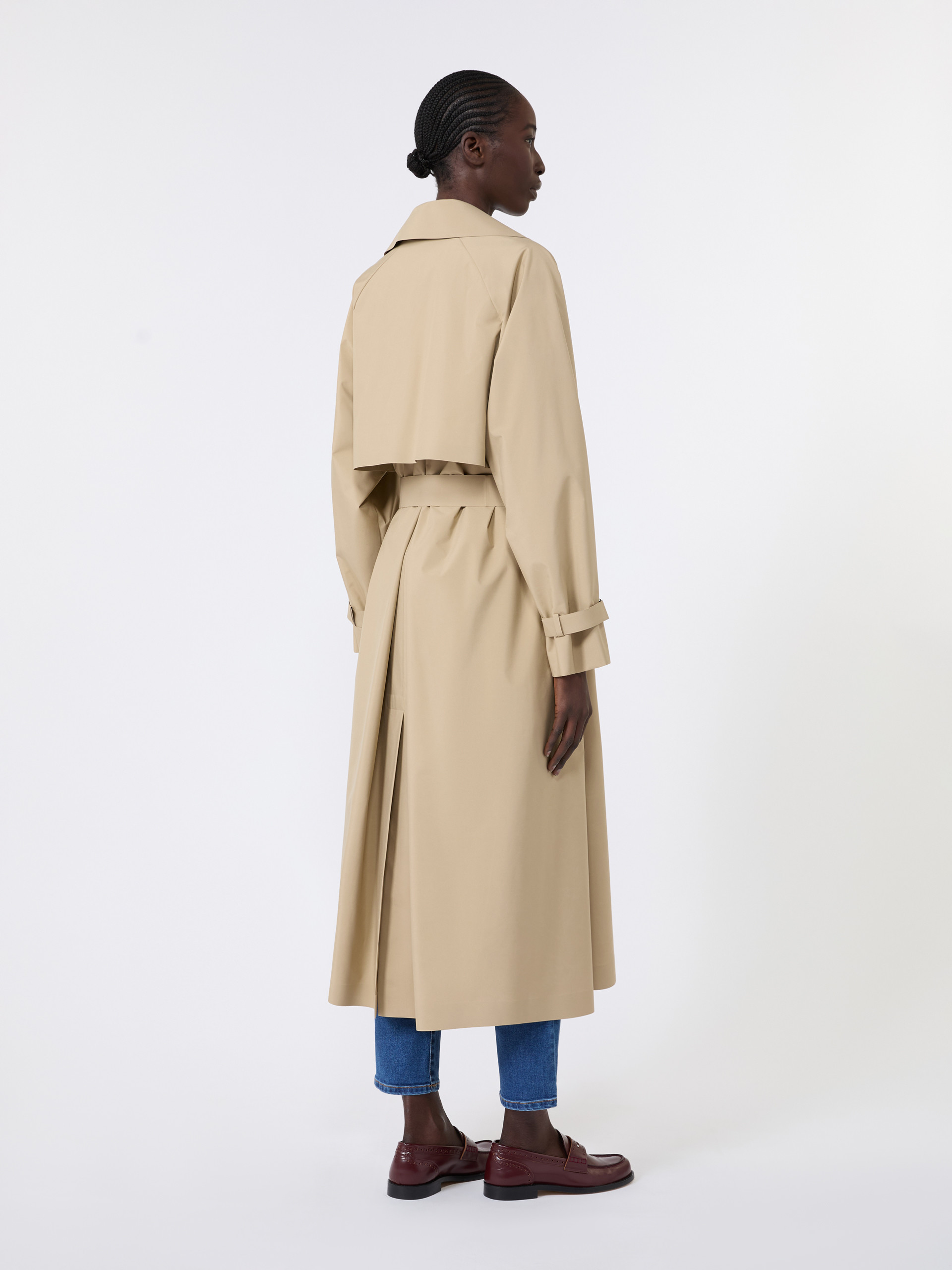 Long water-repellent technical canvas trench coat - Weekend Max Mara - 3