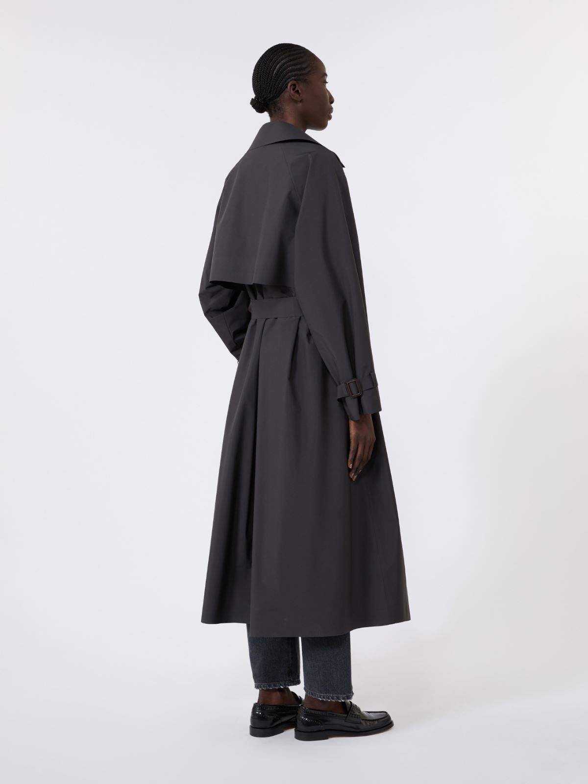 Long water-repellent technical canvas trench coat - Weekend Max Mara - 3
