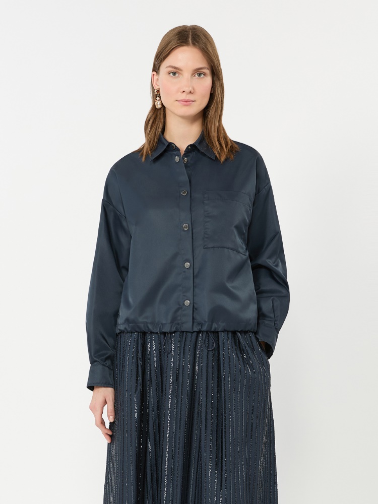 Water-repellent twill jacket - NAVY - Weekend Max Mara