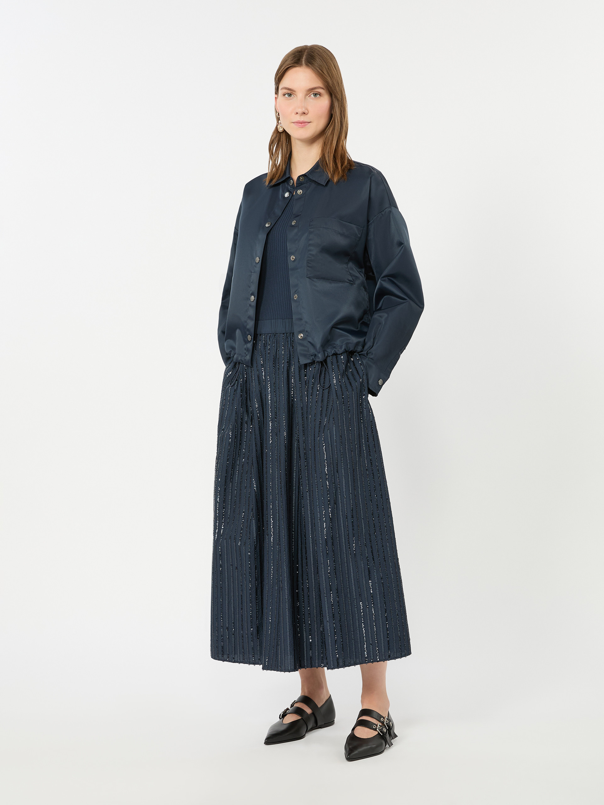 Water-repellent twill jacket - NAVY - Weekend Max Mara