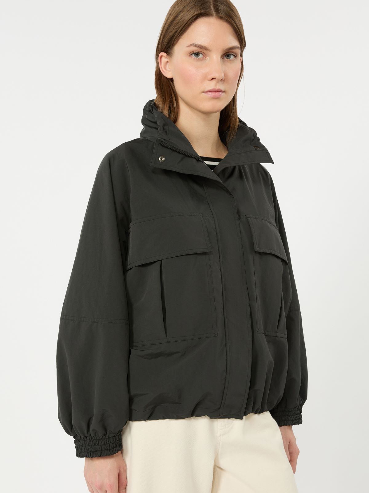 Washed water-repellent canvas jacket - Weekend Max Mara - 4