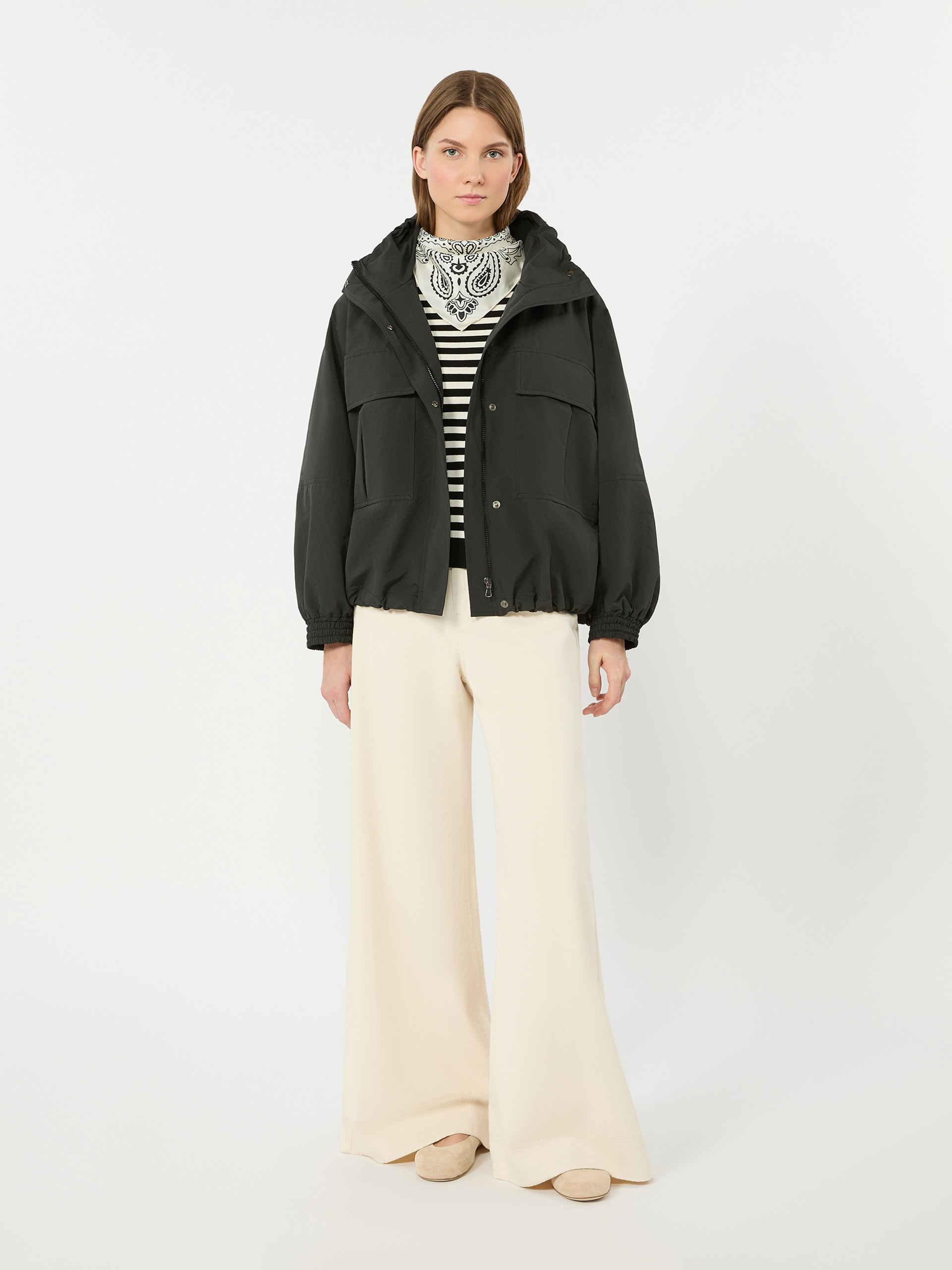 Washed water-repellent canvas jacket - Weekend Max Mara