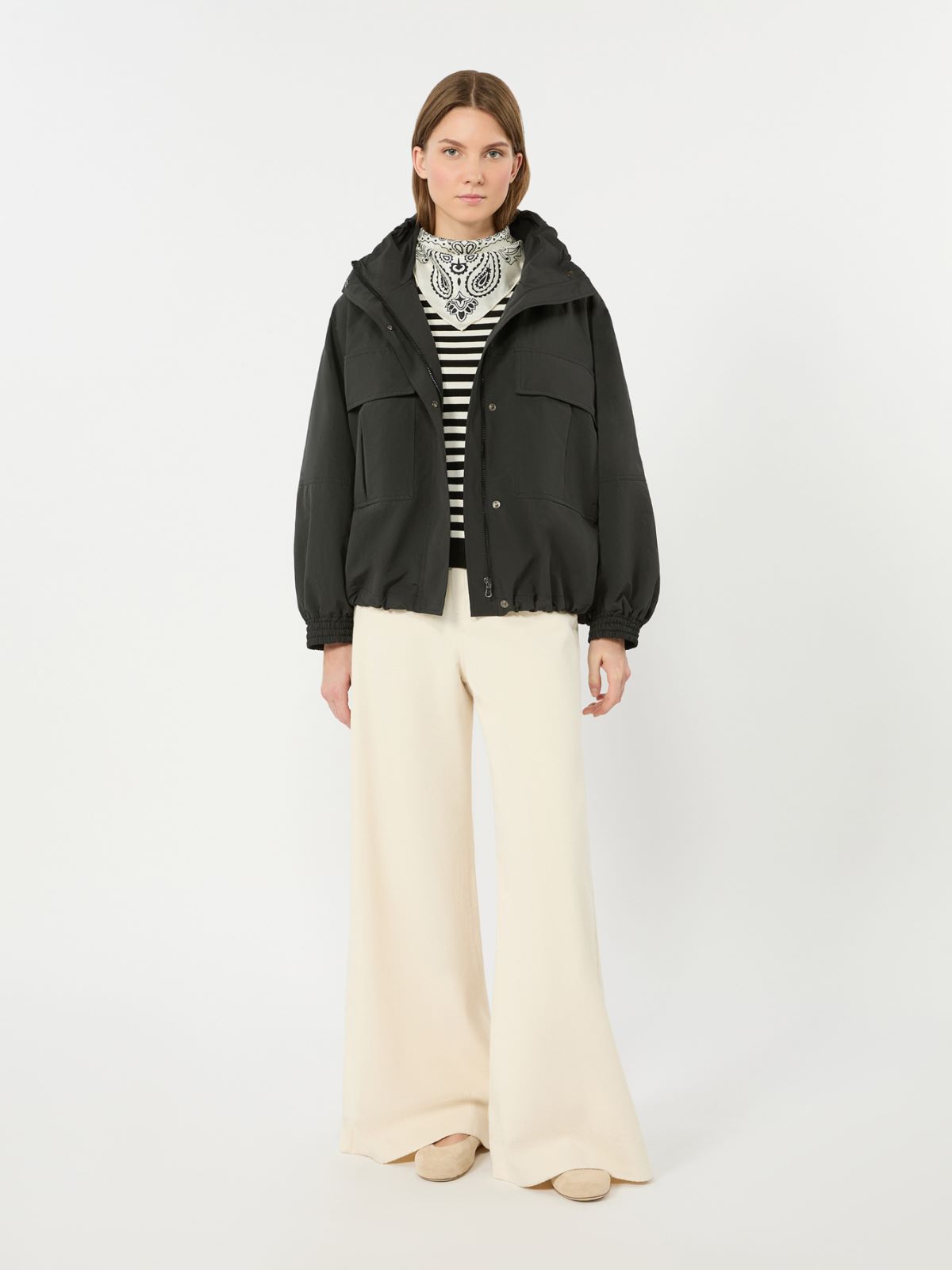 Washed water-repellent canvas jacket - Weekend Max Mara