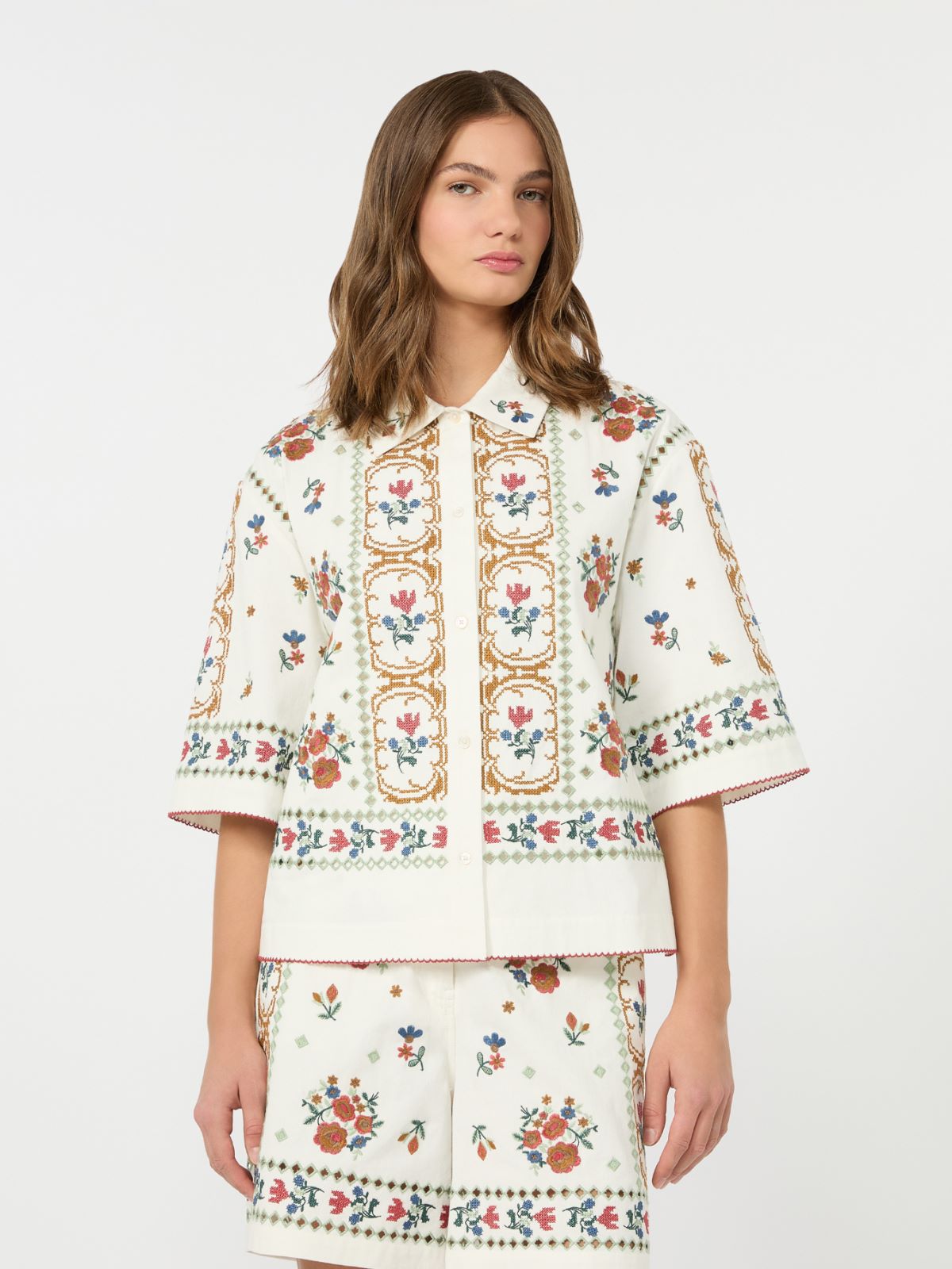 Giacca in cotone con ricami - Weekend Max Mara - 2