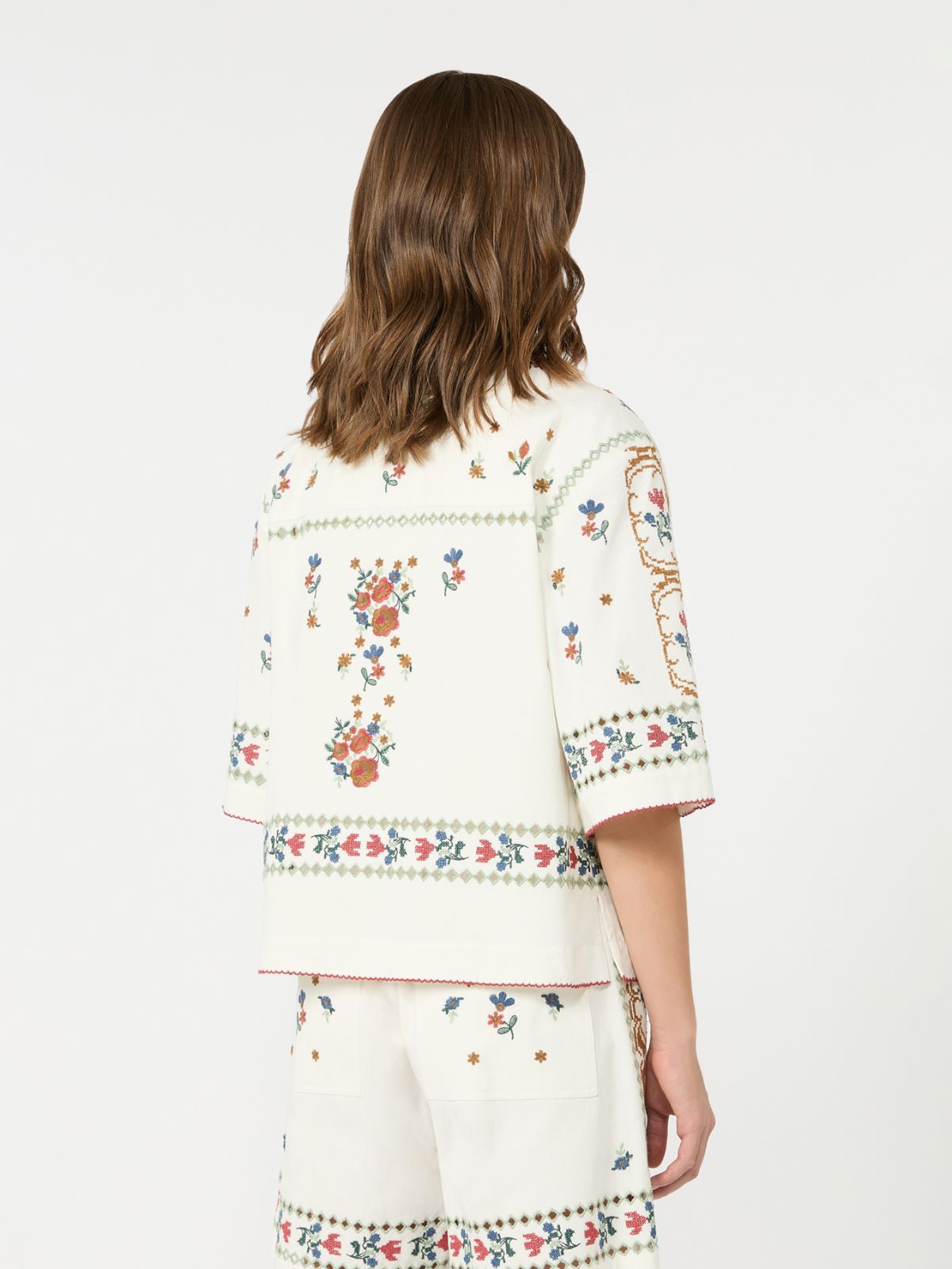 Giacca in cotone con ricami - Weekend Max Mara - 3
