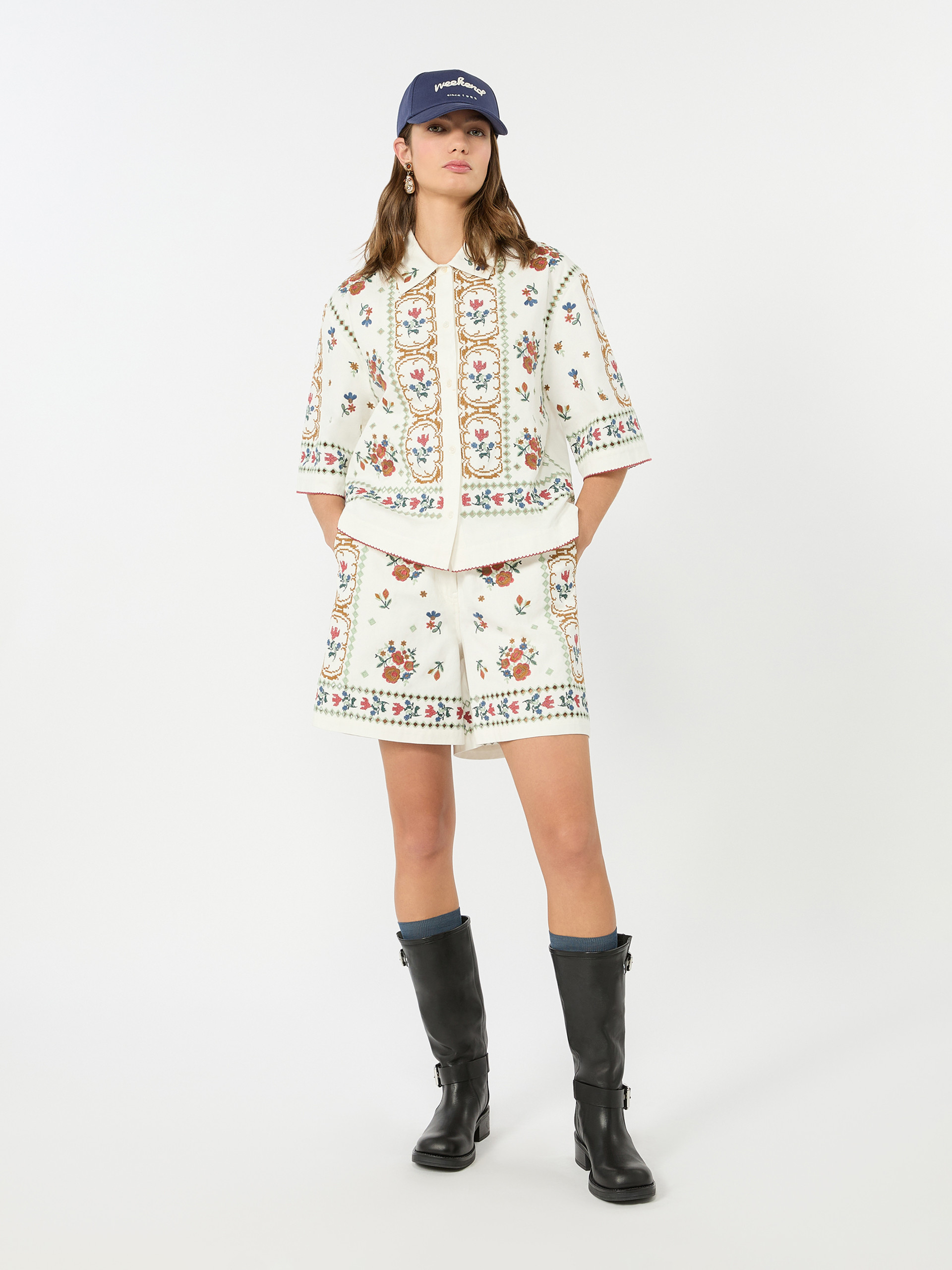 Giacca in cotone con ricami - Weekend Max Mara