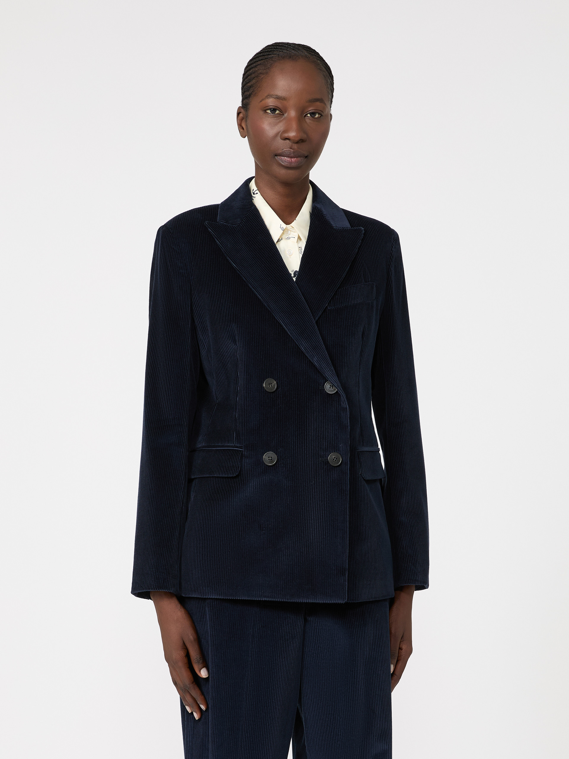 Cotton corduroy velvet blazer - Weekend Max Mara - 2