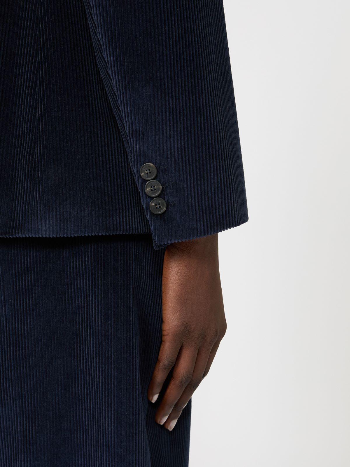 Cotton corduroy velvet blazer - Weekend Max Mara - 5