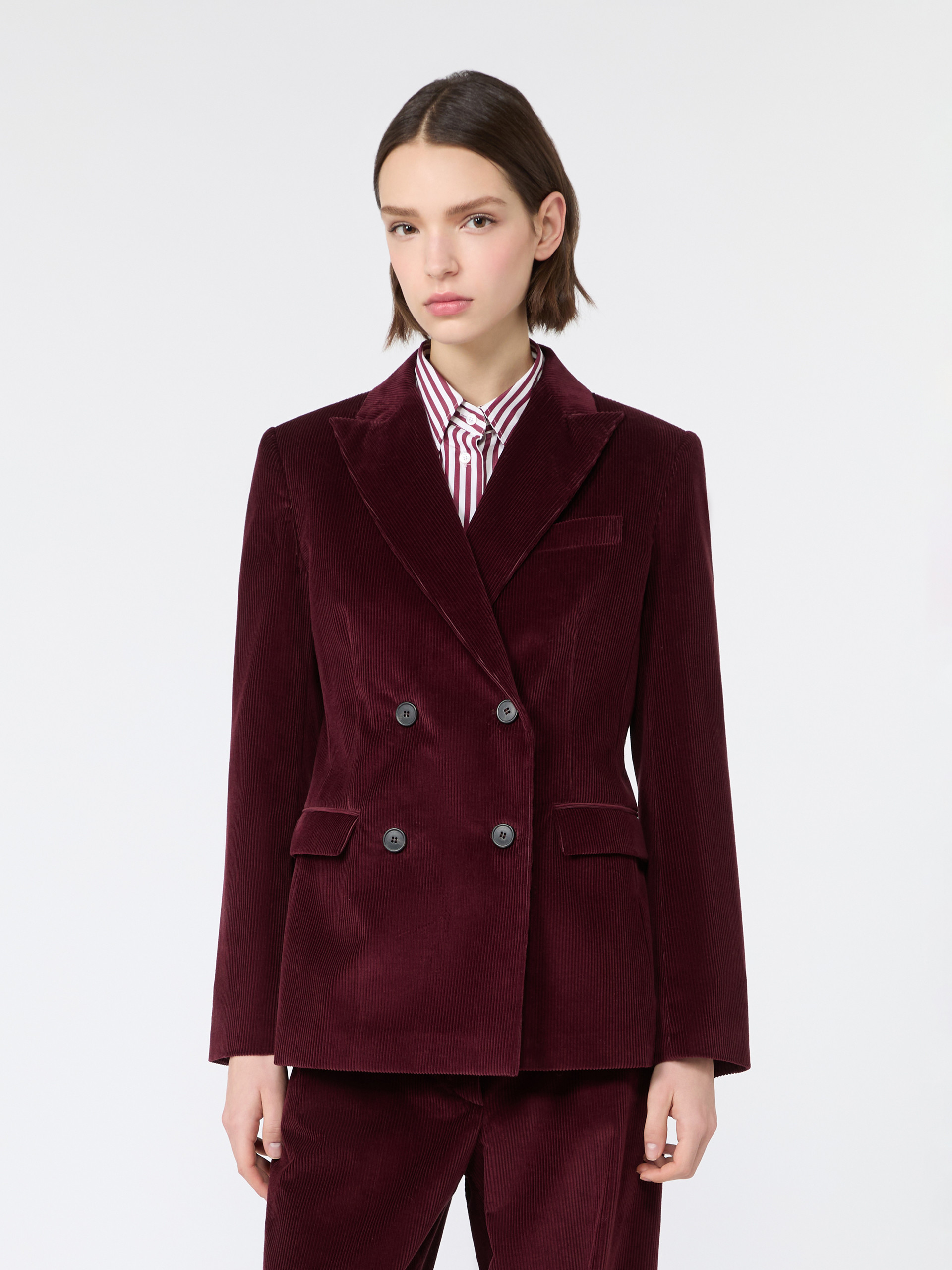 Cotton corduroy velvet blazer - Weekend Max Mara - 2