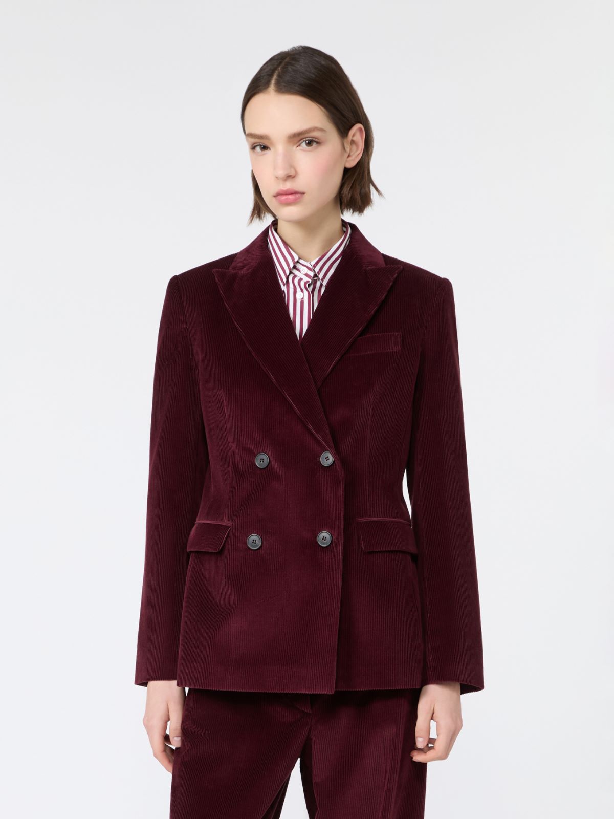 Cotton corduroy velvet blazer - Weekend Max Mara - 2