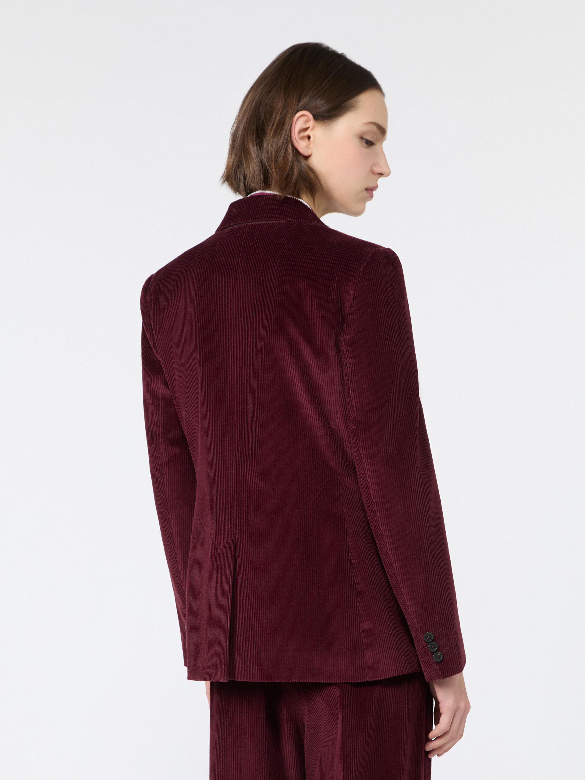 Cotton corduroy velvet blazer - Weekend Max Mara - 3