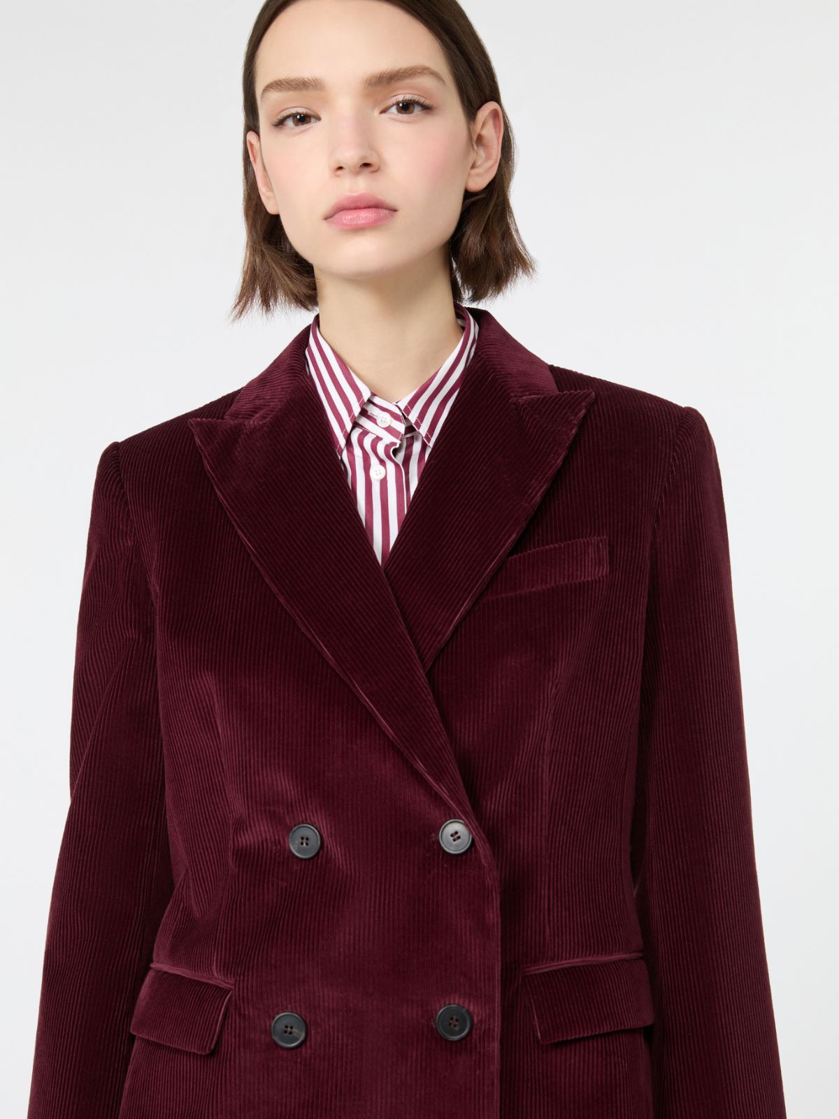 Cotton corduroy velvet blazer - Weekend Max Mara - 5