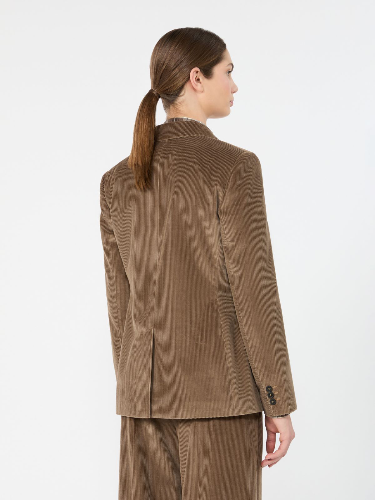 Blazer in velluto di cotone a costine - Weekend Max Mara - 3