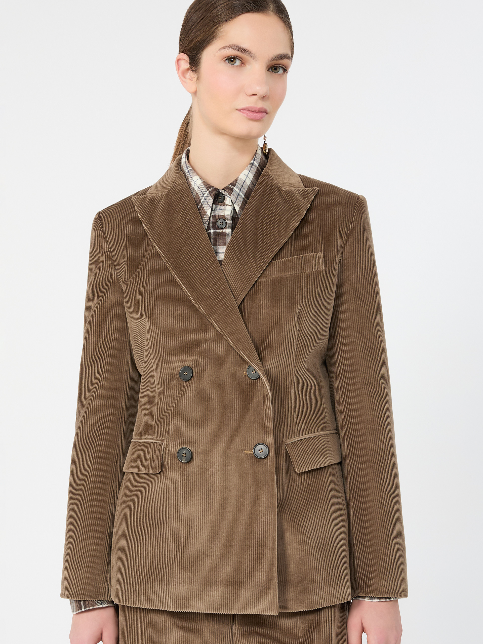 Blazer in velluto di cotone a costine - Weekend Max Mara - 4