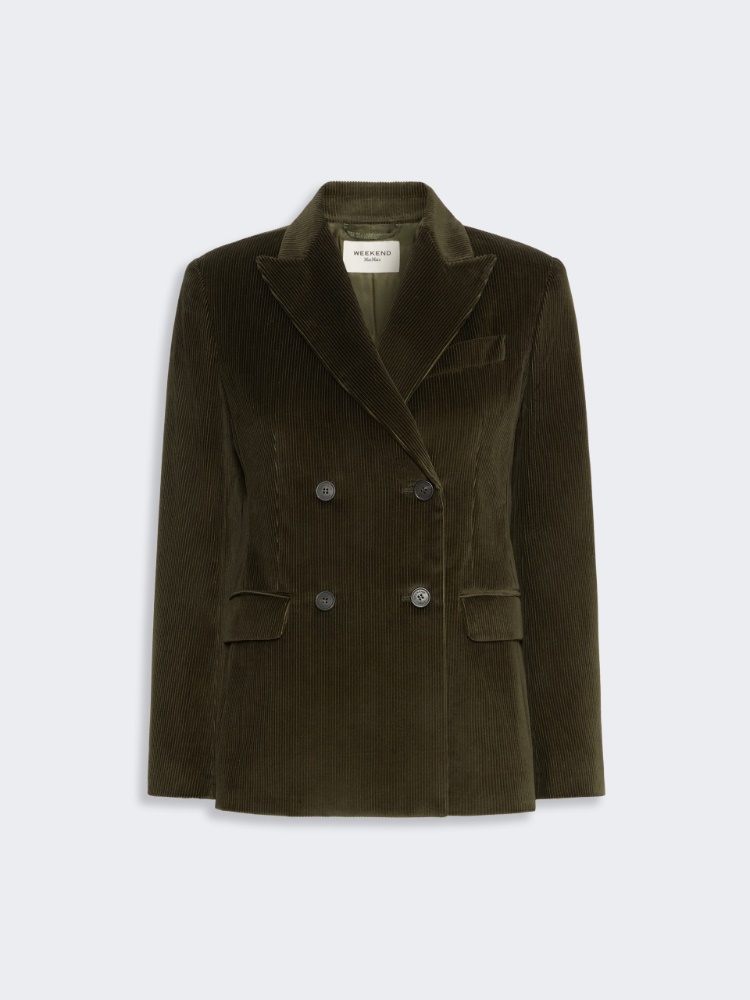 Cotton corduroy velvet blazer - Weekend Max Mara - 2