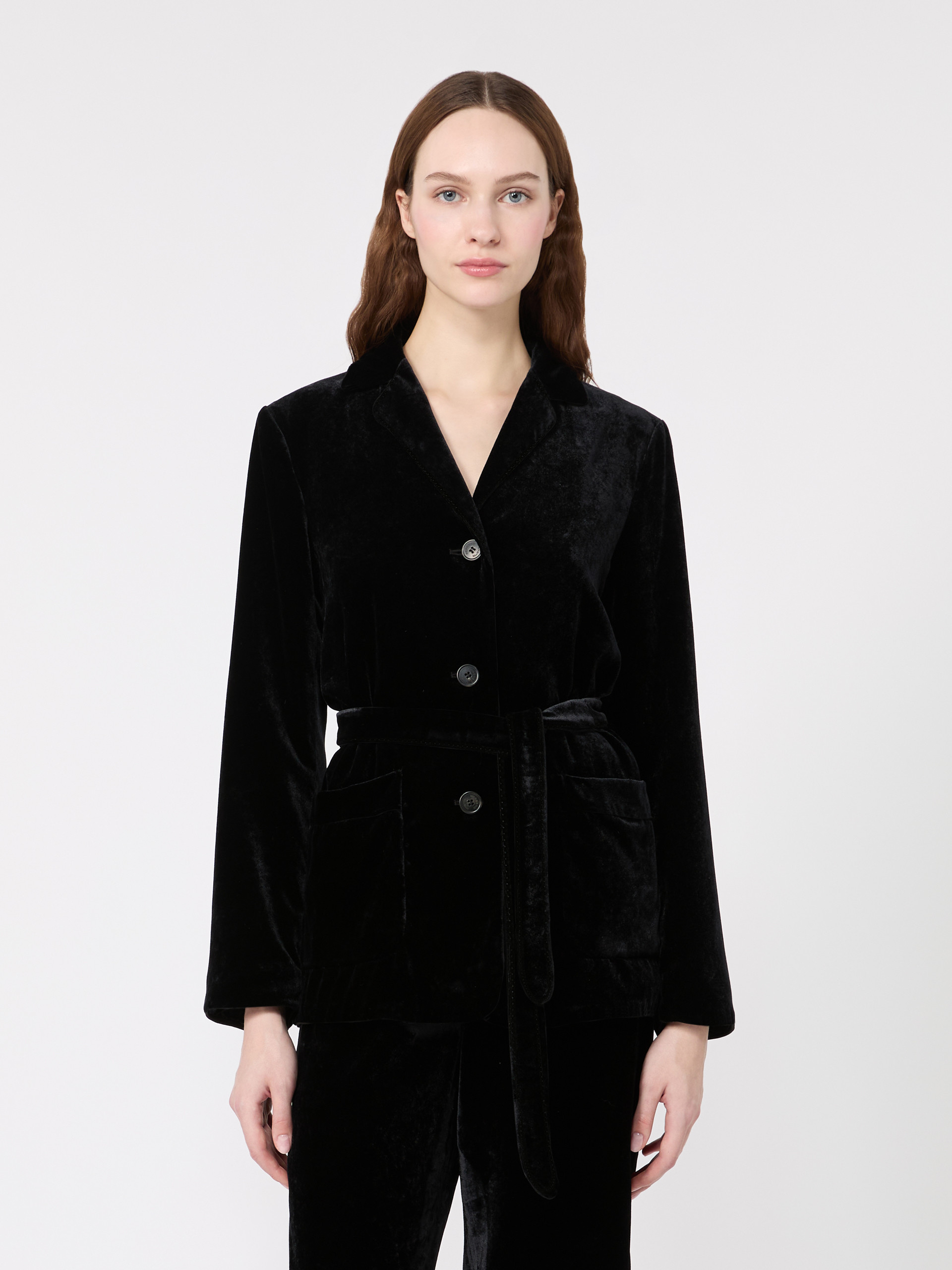 Velvet Jacket with Belt - Weekend Max Mara - 2