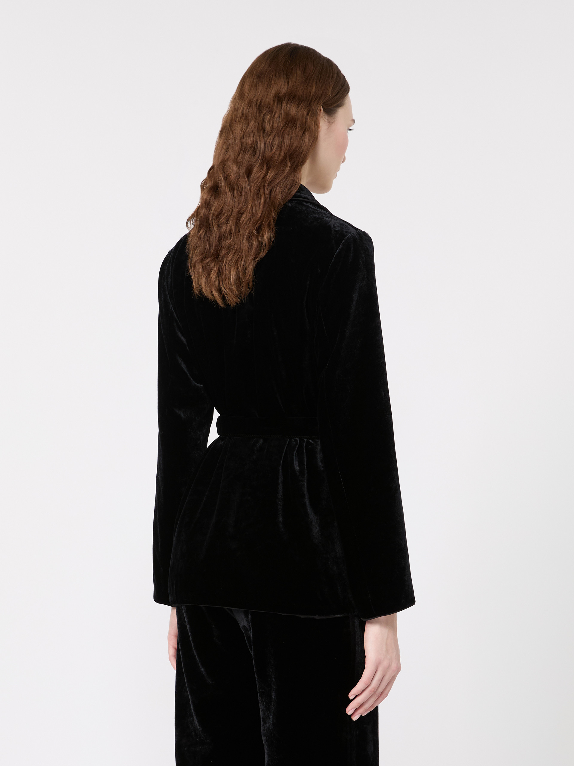 Velvet Jacket with Belt - Weekend Max Mara - 3