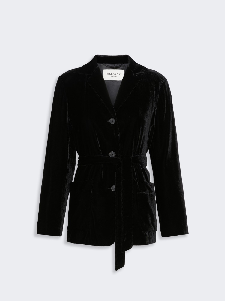 Velvet Jacket with Belt - Weekend Max Mara - 2