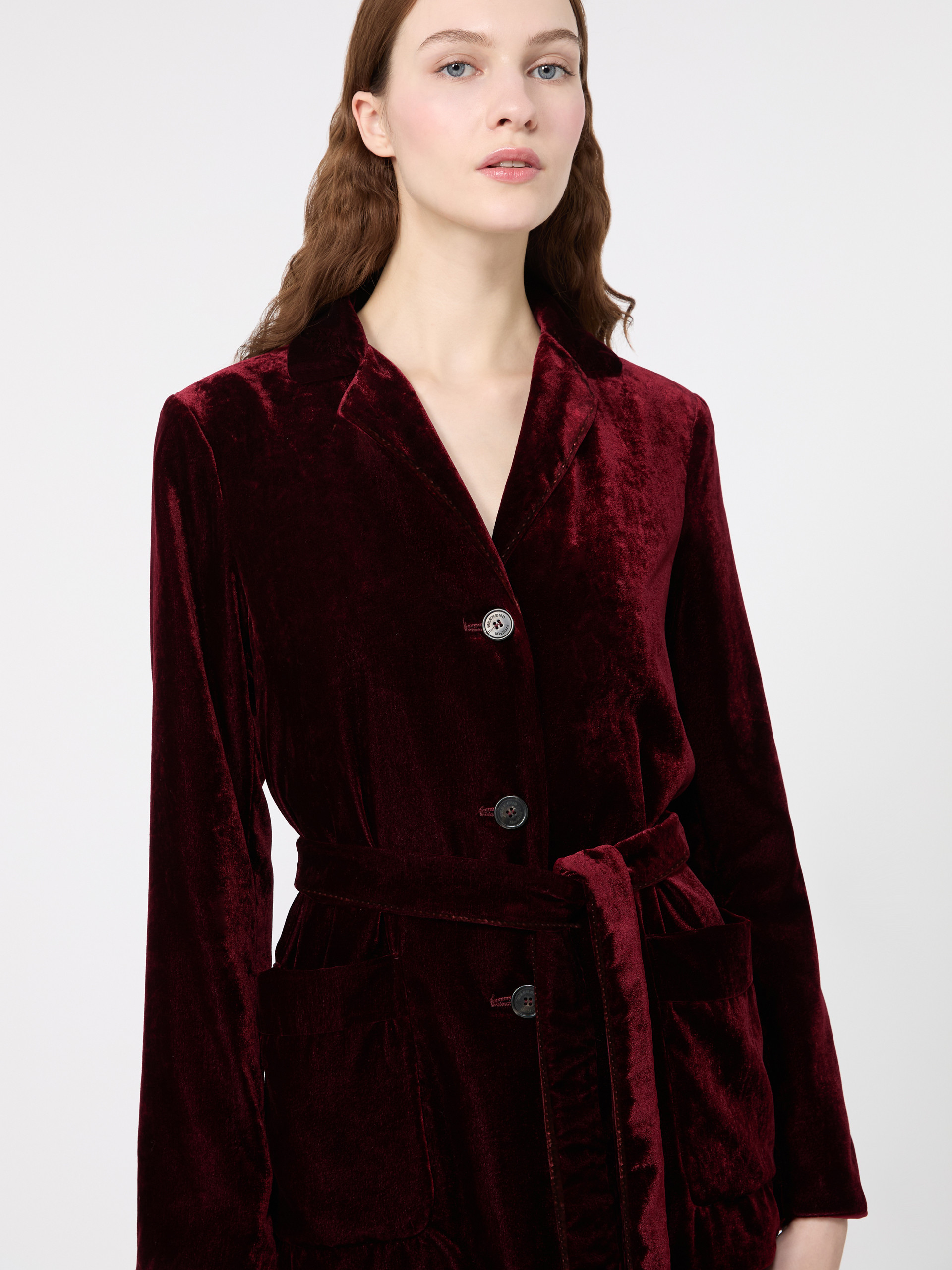 Velvet Jacket with Belt - Weekend Max Mara - 4