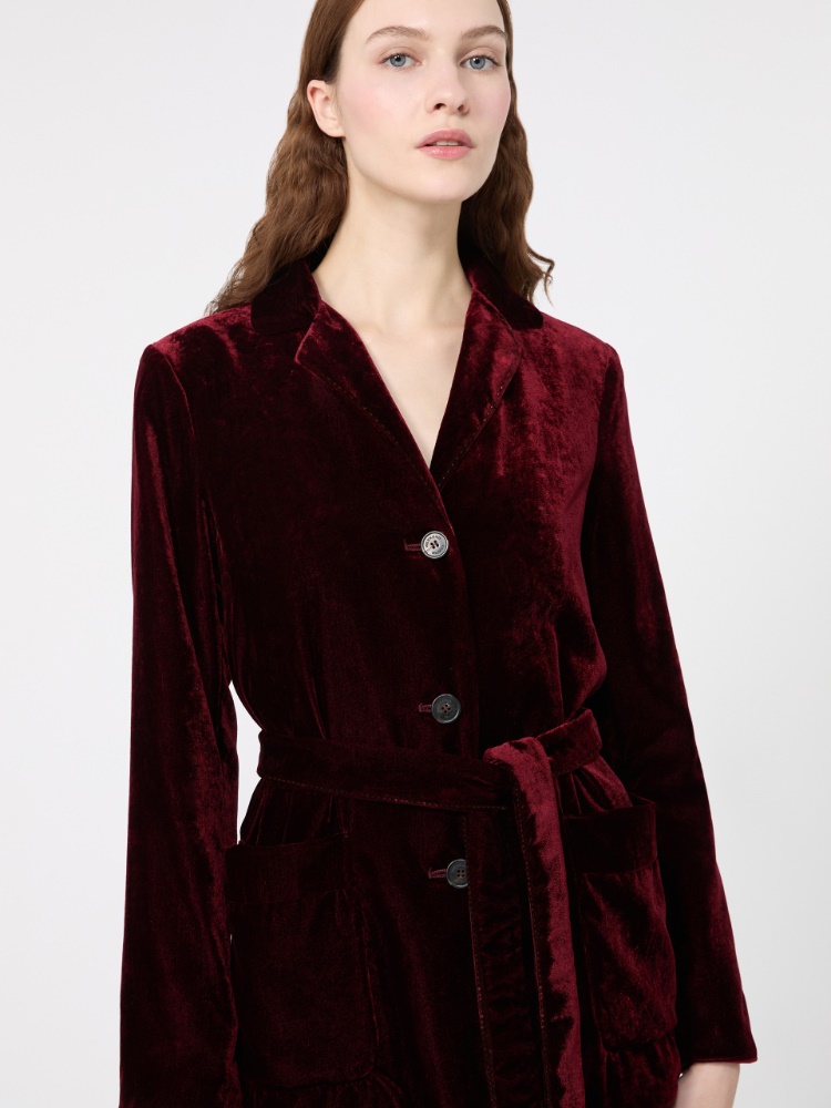 Velvet Jacket with Belt - Weekend Max Mara