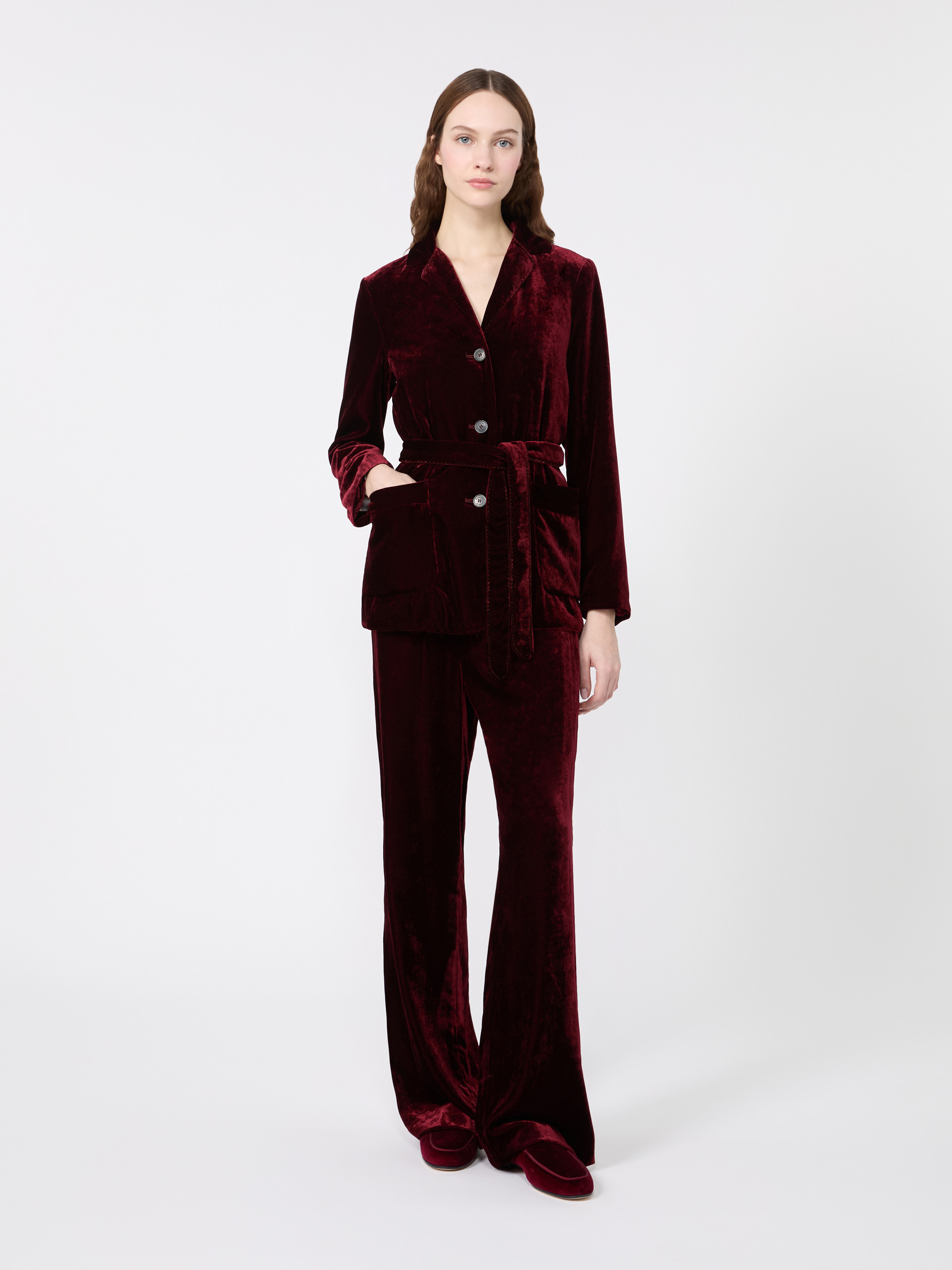 Velvet Jacket with Belt - Weekend Max Mara