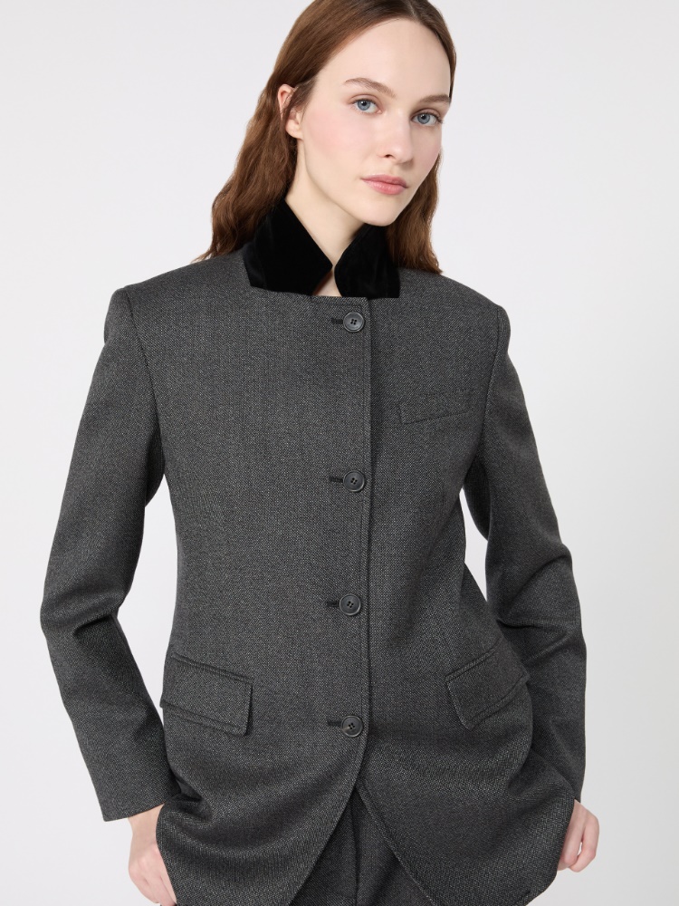 Single-breasted wool tweed jacket - Weekend Max Mara