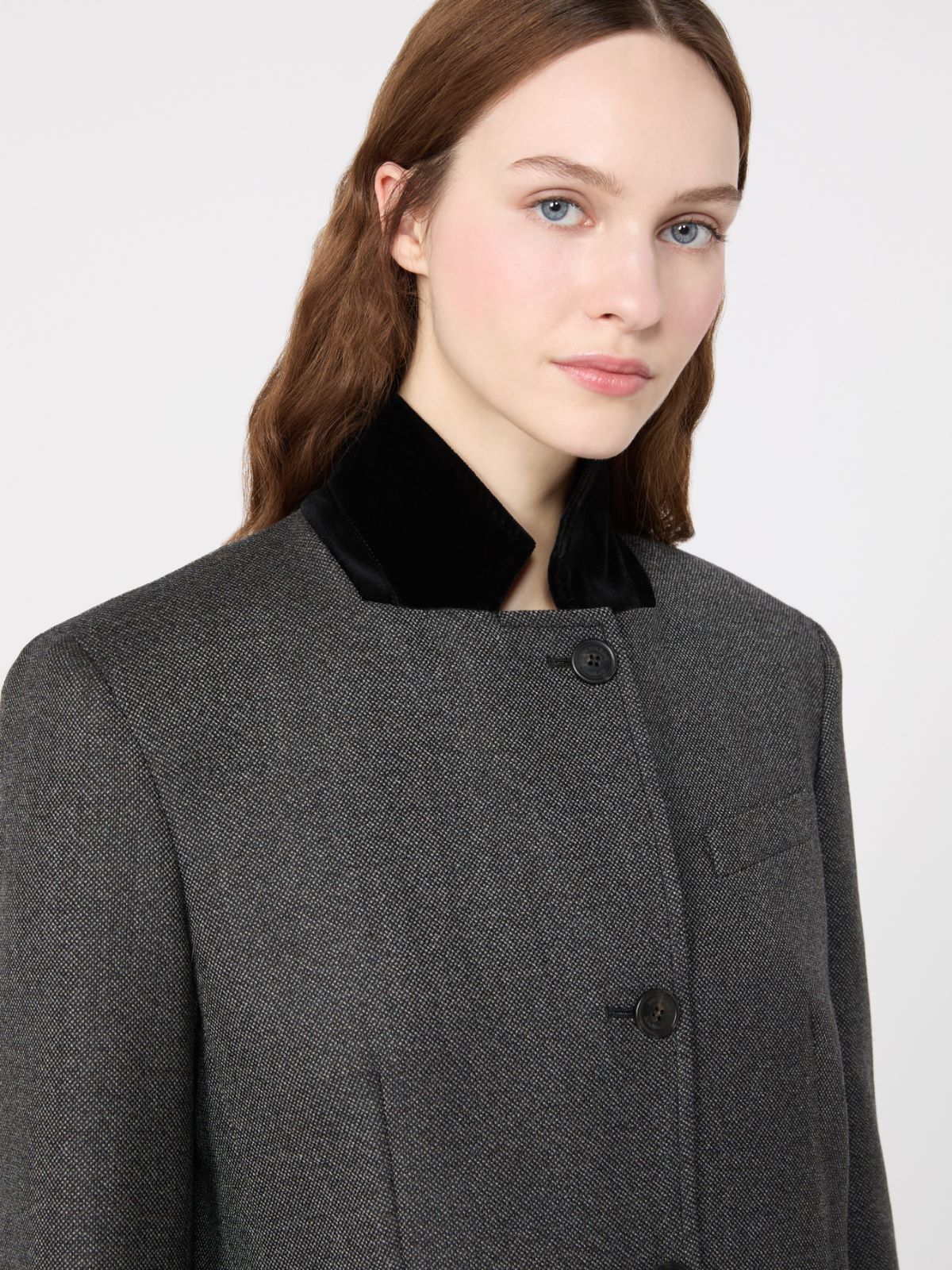 Single-breasted wool tweed jacket - Weekend Max Mara - 5