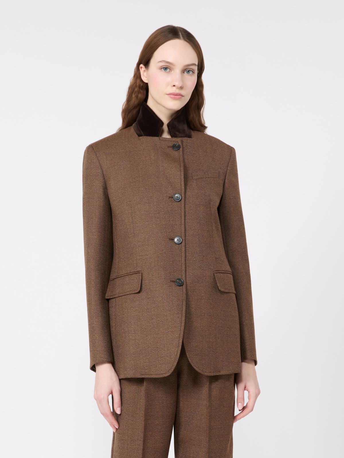 Single-breasted wool tweed jacket - Weekend Max Mara - 2