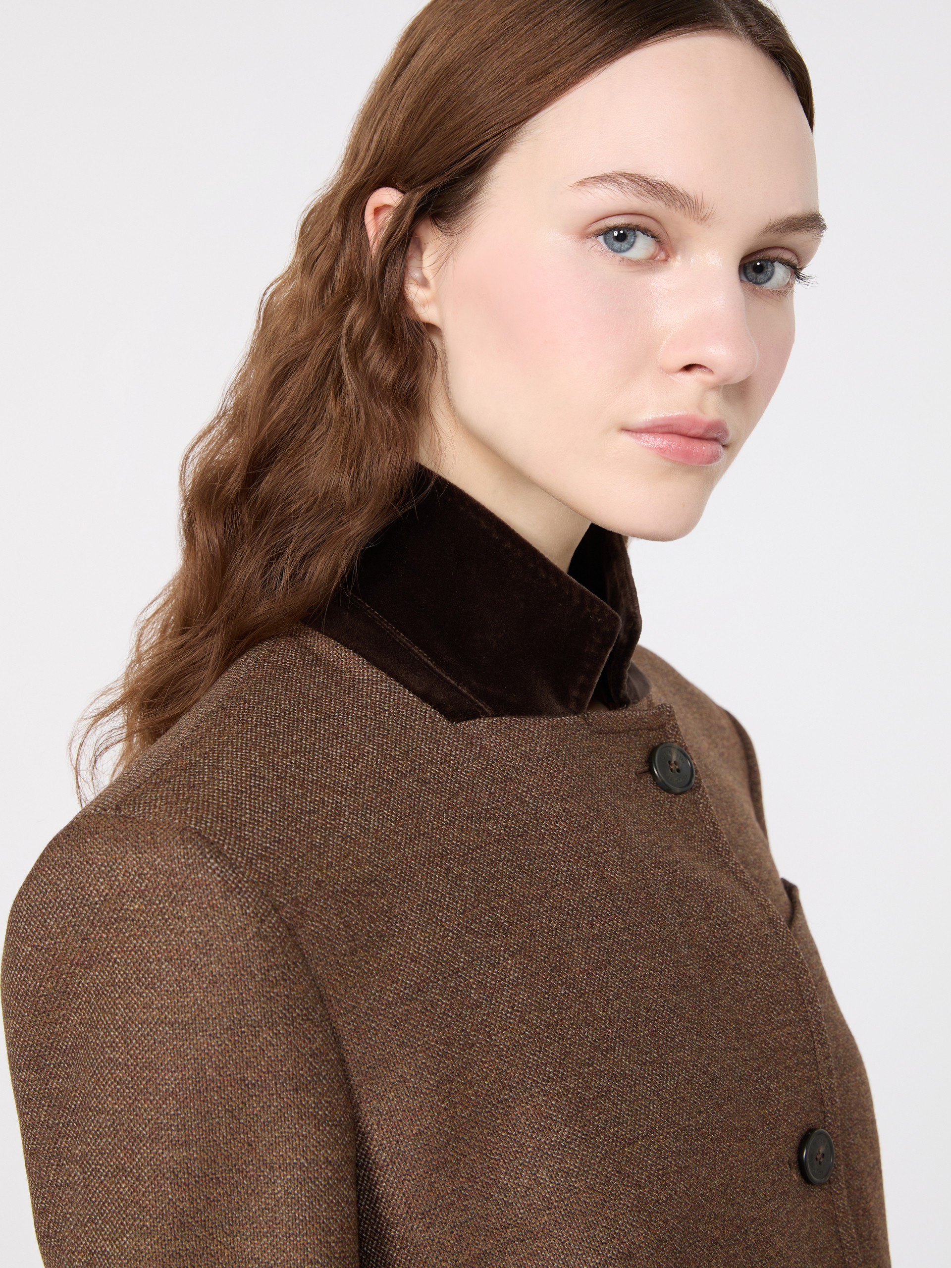 Single-breasted wool tweed jacket - Weekend Max Mara - 5