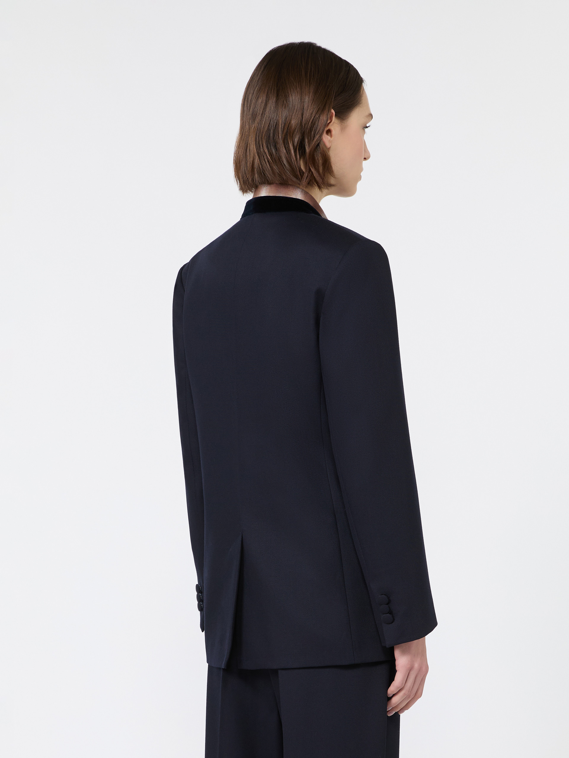 Wool cavalry twill single-breasted blazer - Weekend Max Mara - 3
