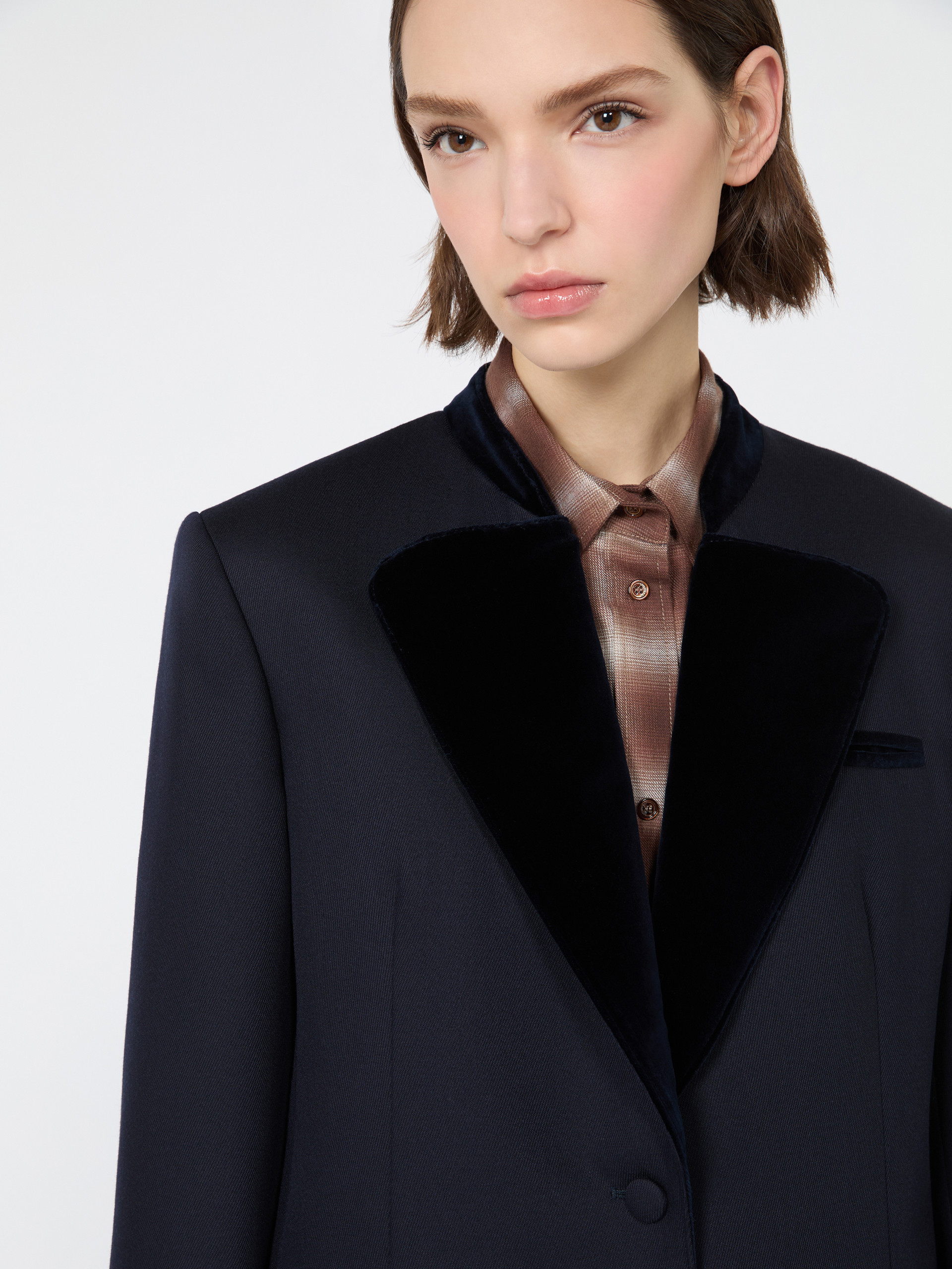 Wool cavalry twill single-breasted blazer - Weekend Max Mara - 5