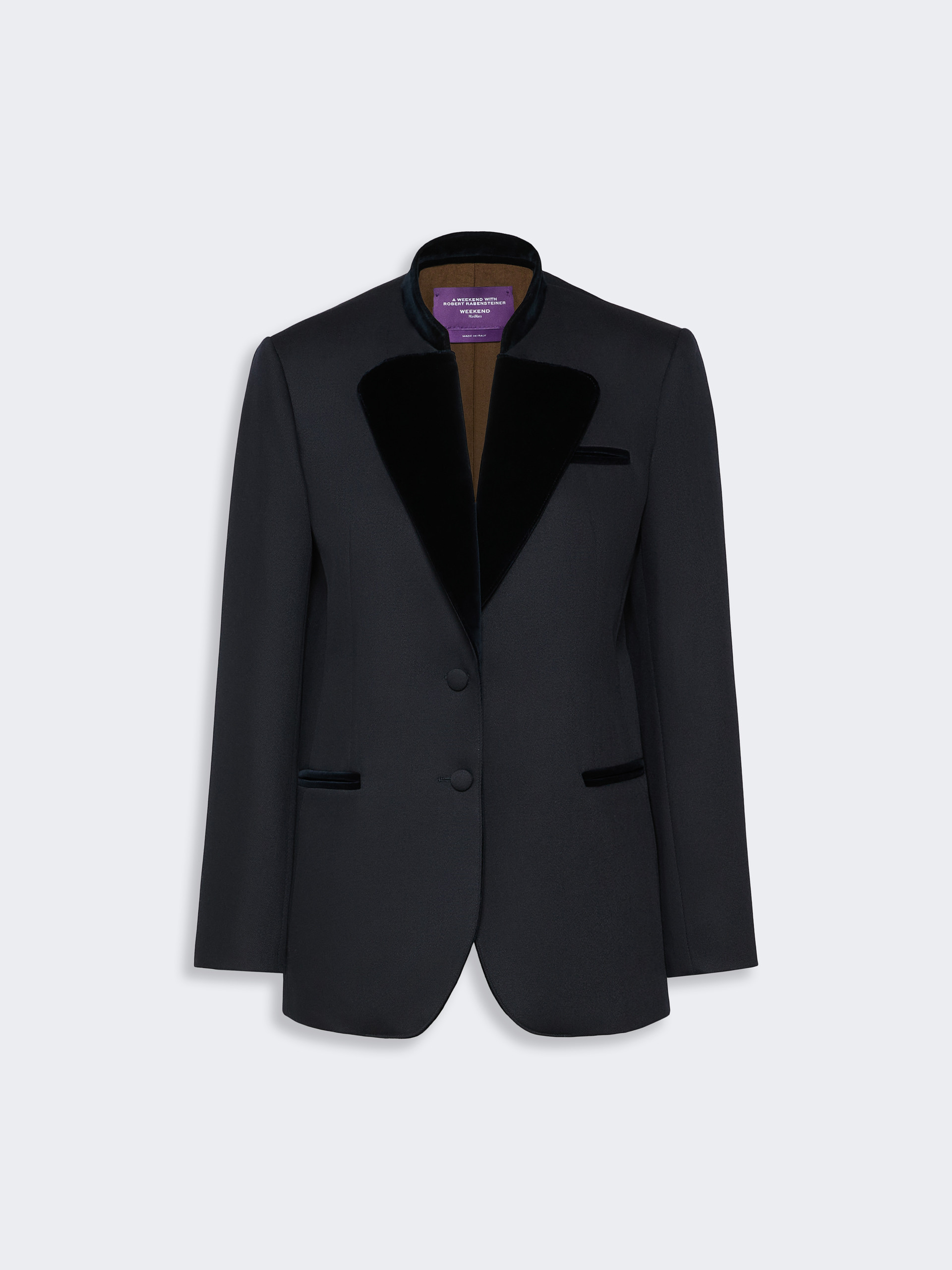 Wool cavalry twill single-breasted blazer - Weekend Max Mara - 6